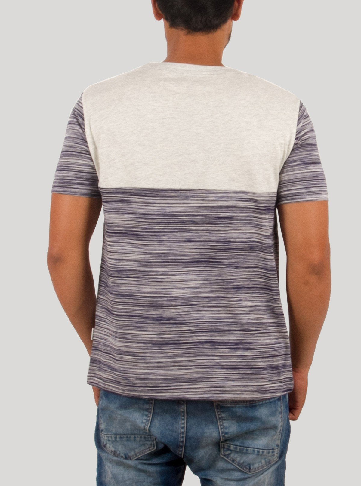 Men’s Ecru Pin Stripe Crew Neck T-Shirt – Stylish & Comfortable | Boer & Fitch - Boer and Fitch
