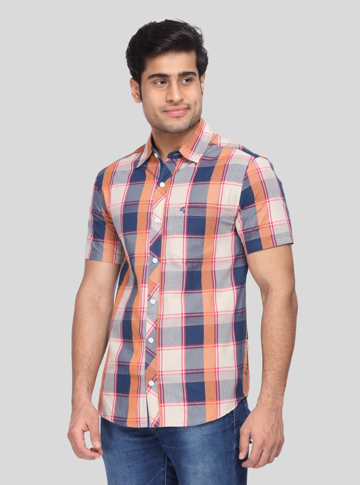 Men’s Elegant Broad Checked Slim Fit Shirt – Smart Casual Style by Boer & Fitch - Boer and Fitch