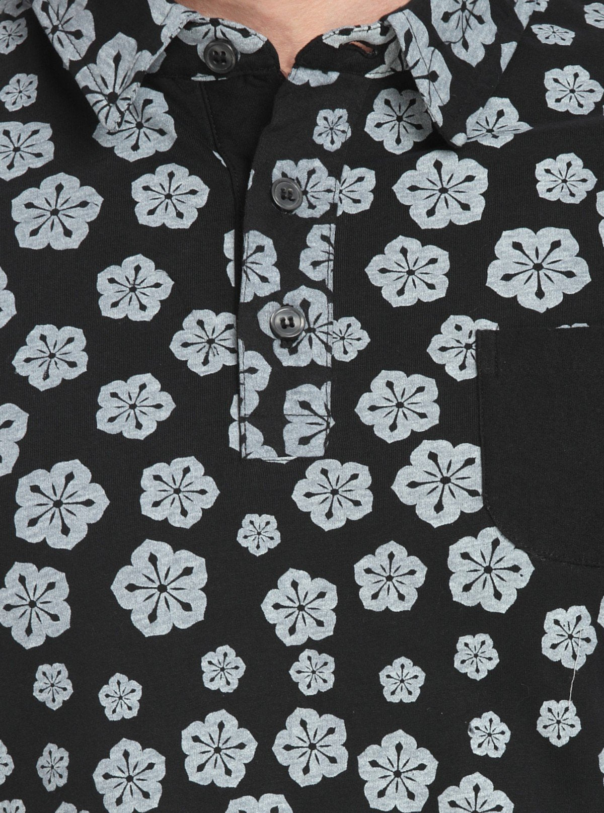 Men’s Floral Stamp Polo T-Shirt – Stylish, Fresh & Versatile - Boer and Fitch