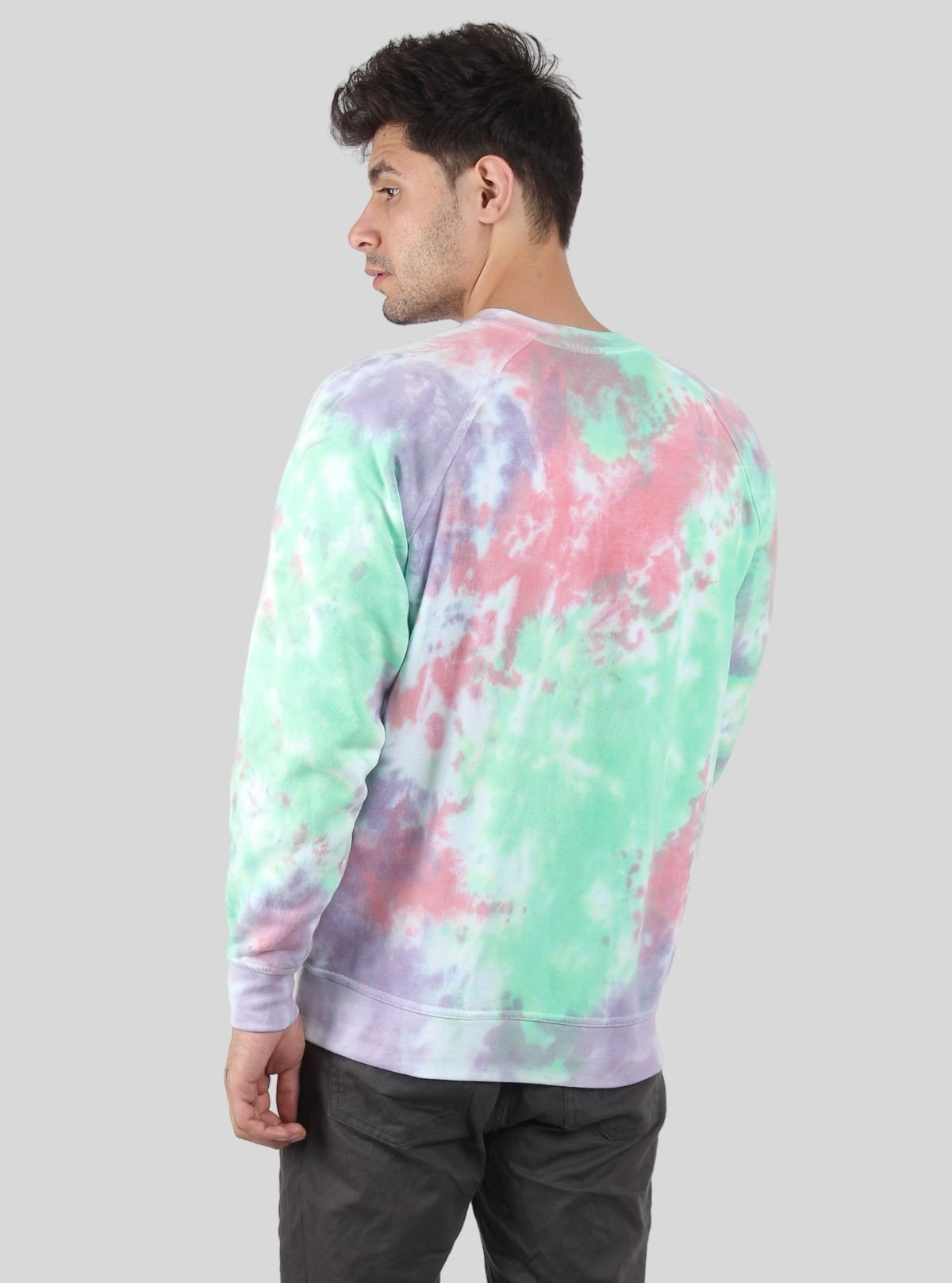 Men’s Galaxy Tie - Dye Sweatshirt – Cosmic Style with Cozy Comfort - Boer and Fitch