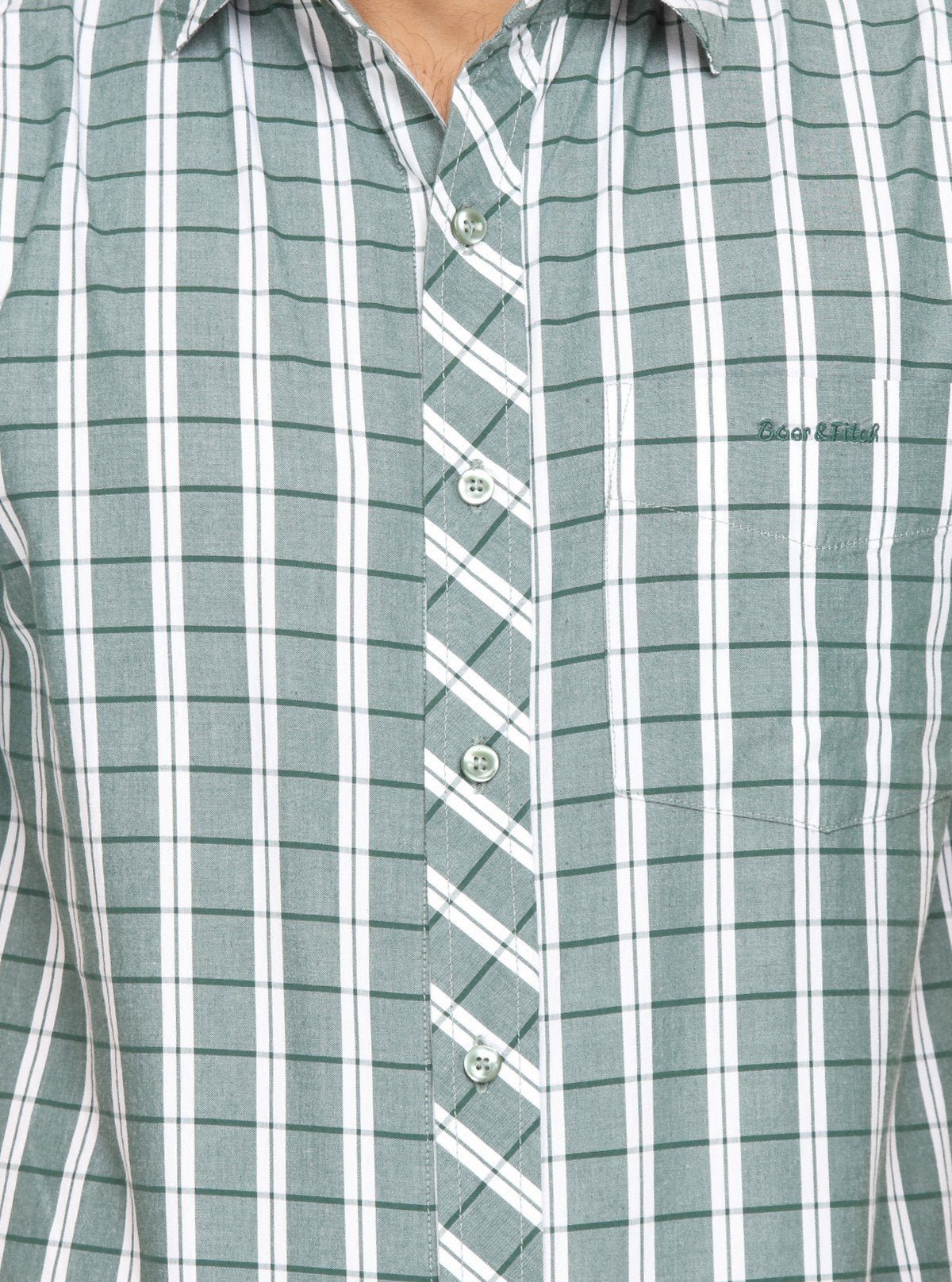 Men's Green Classic Striped Shirt – Timeless, Fresh & Smart Everyday Style - Boer and Fitch