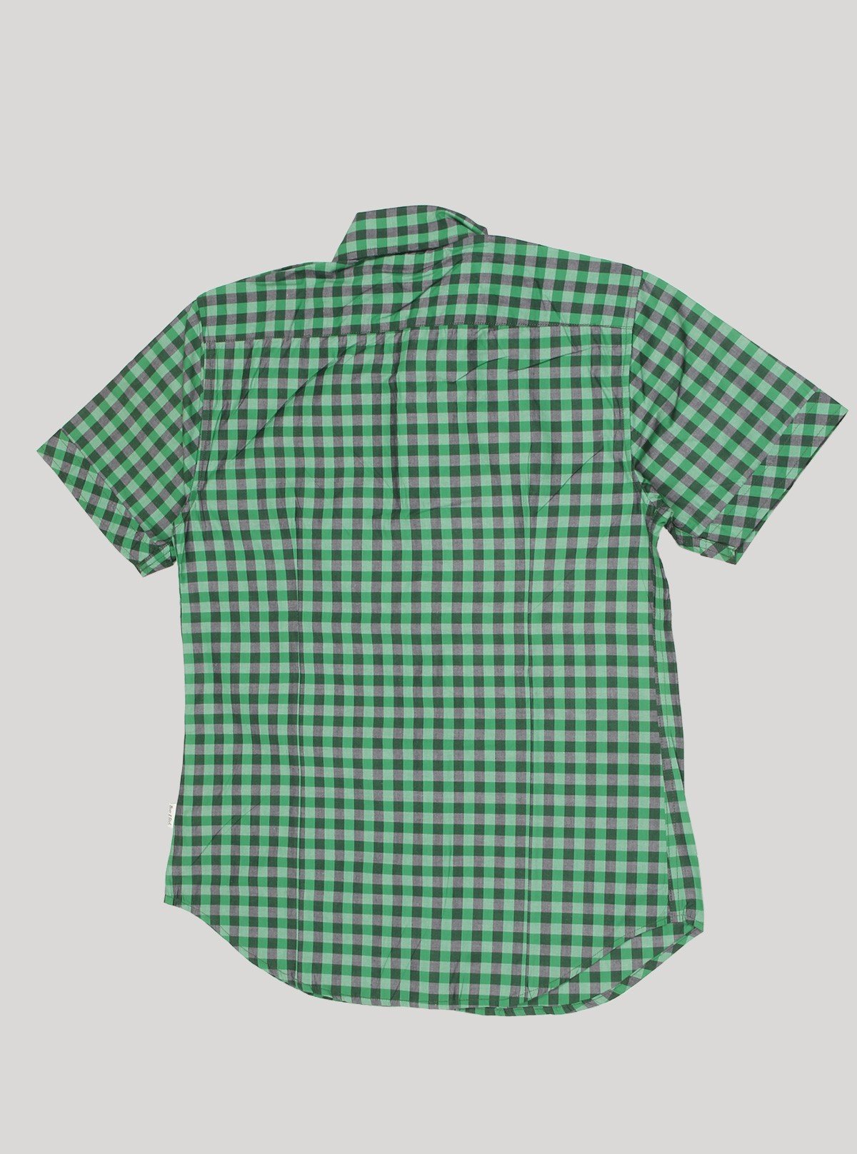 Men’s Green Micro Checked Half Sleeve Shirt – Stylish & Comfortable | Boer & Fitch - Boer and Fitch