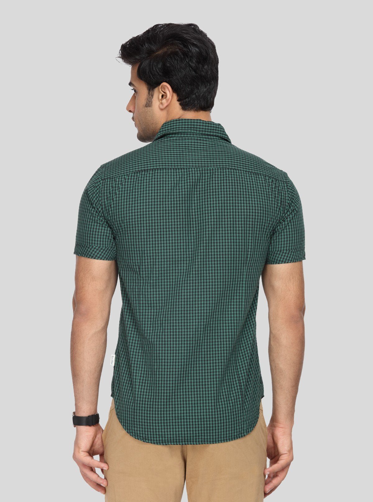 Men's Green Textured Shirt – Refined, Modern & Effortlessly Versatile - Boer and Fitch
