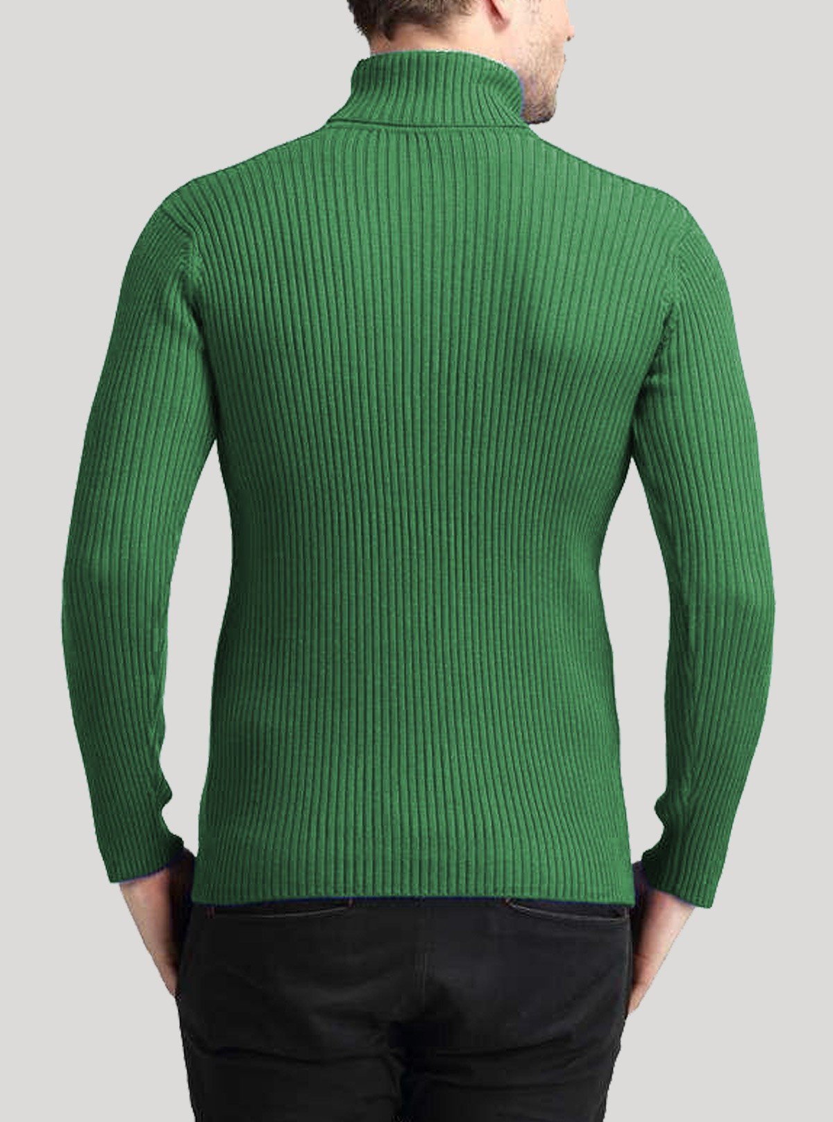 Men’s Green Turtle Neck Sweatshirt – Warm & Stylish | Boer & Fitch - Boer and Fitch