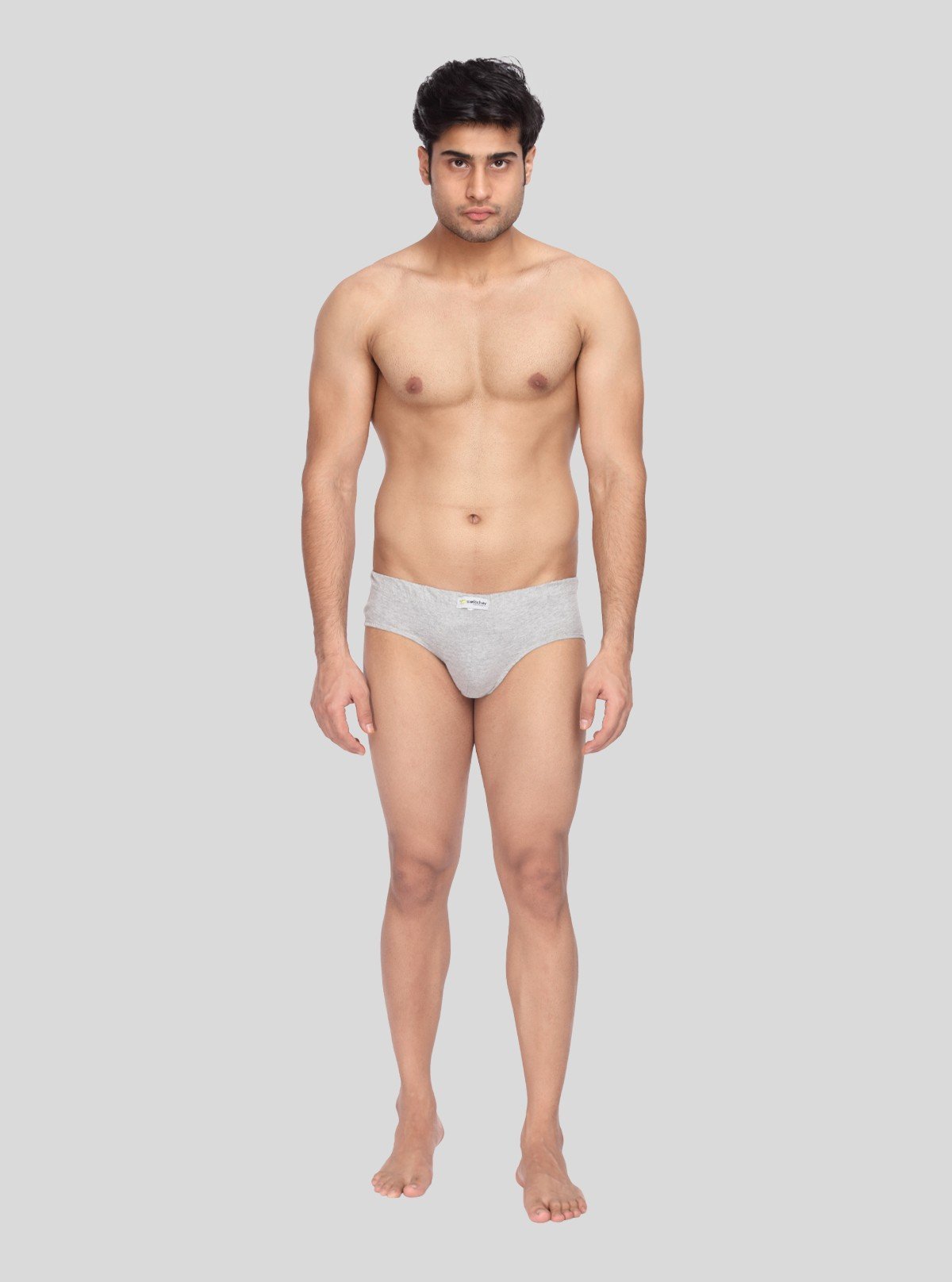 Men's Grey Classic Fit Briefs – Pack of 2 - Boer and Fitch