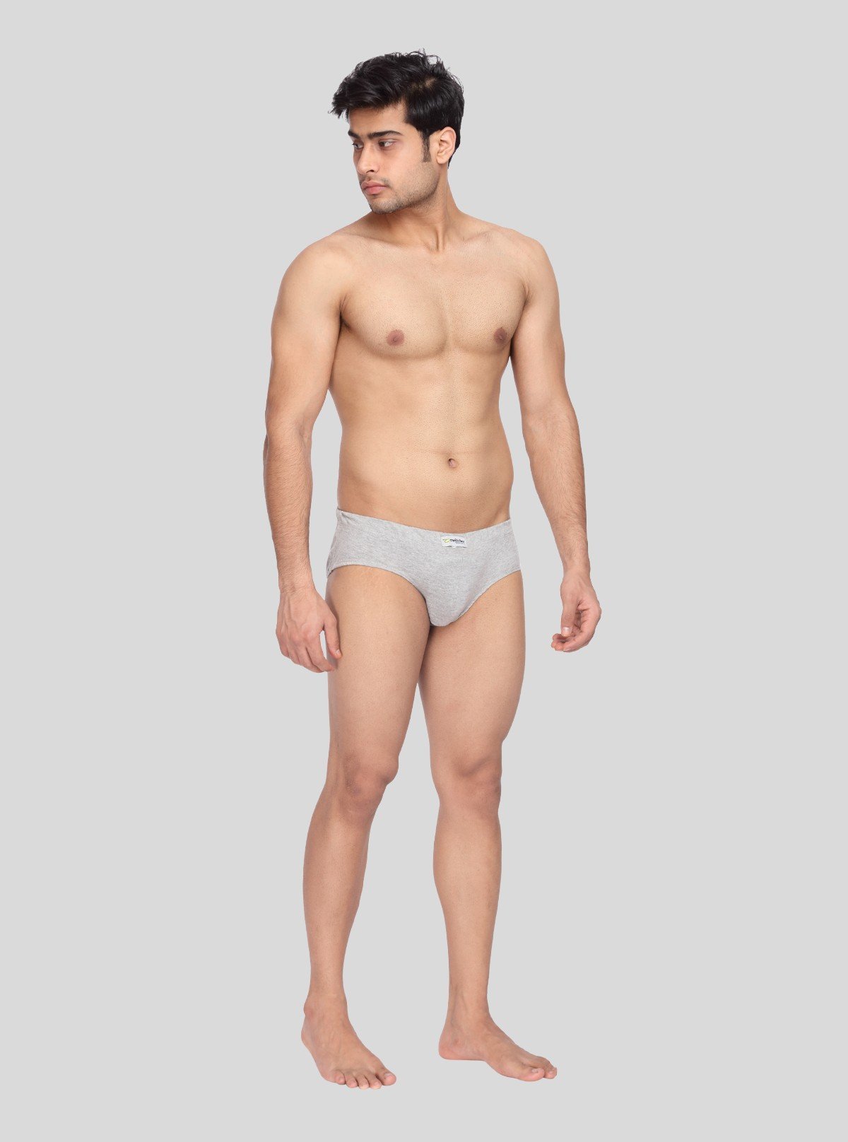 Men's Grey Classic Fit Briefs – Pack of 2 - Boer and Fitch