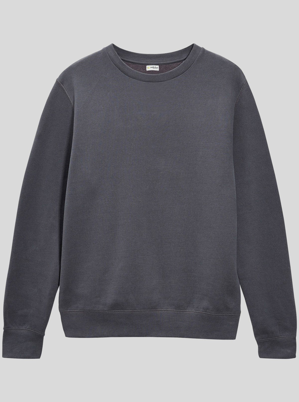 Men’s Grey Garment Dyed Sweatshirt – Washed Look, Premium Comfort - Boer and Fitch