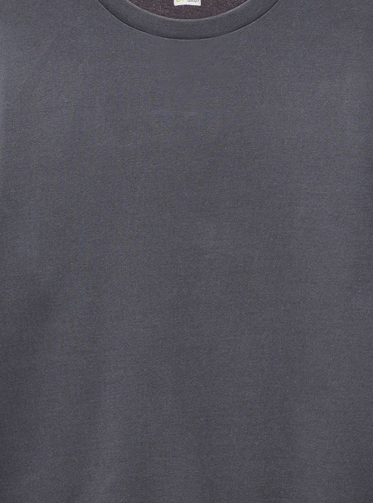 Men’s Grey Garment Dyed Sweatshirt – Washed Look, Premium Comfort - Boer and Fitch