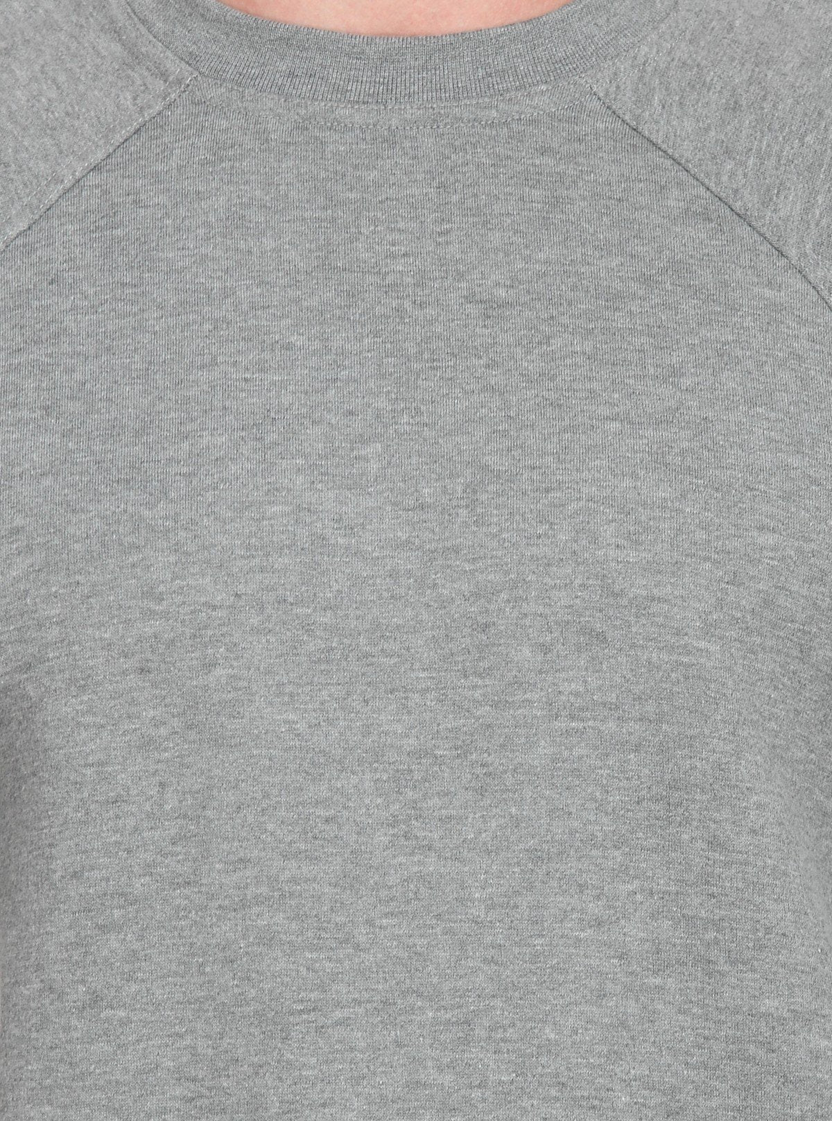 Men’s Grey Melange Fleece Sweatshirt – Timeless Warmth & Soft Comfort - Boer and Fitch
