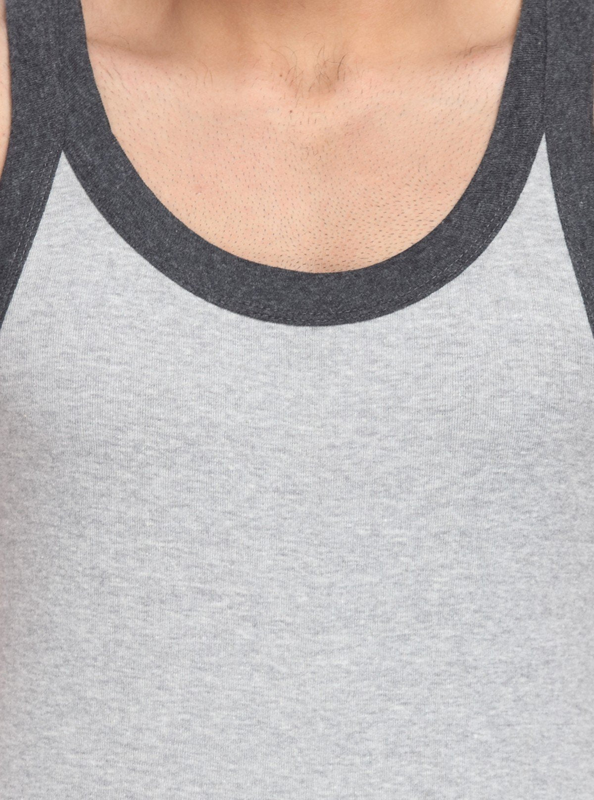 Men's Grey Melange Gym Vest – Lightweight, Stretch - Fit Training Apparel - Boer and Fitch