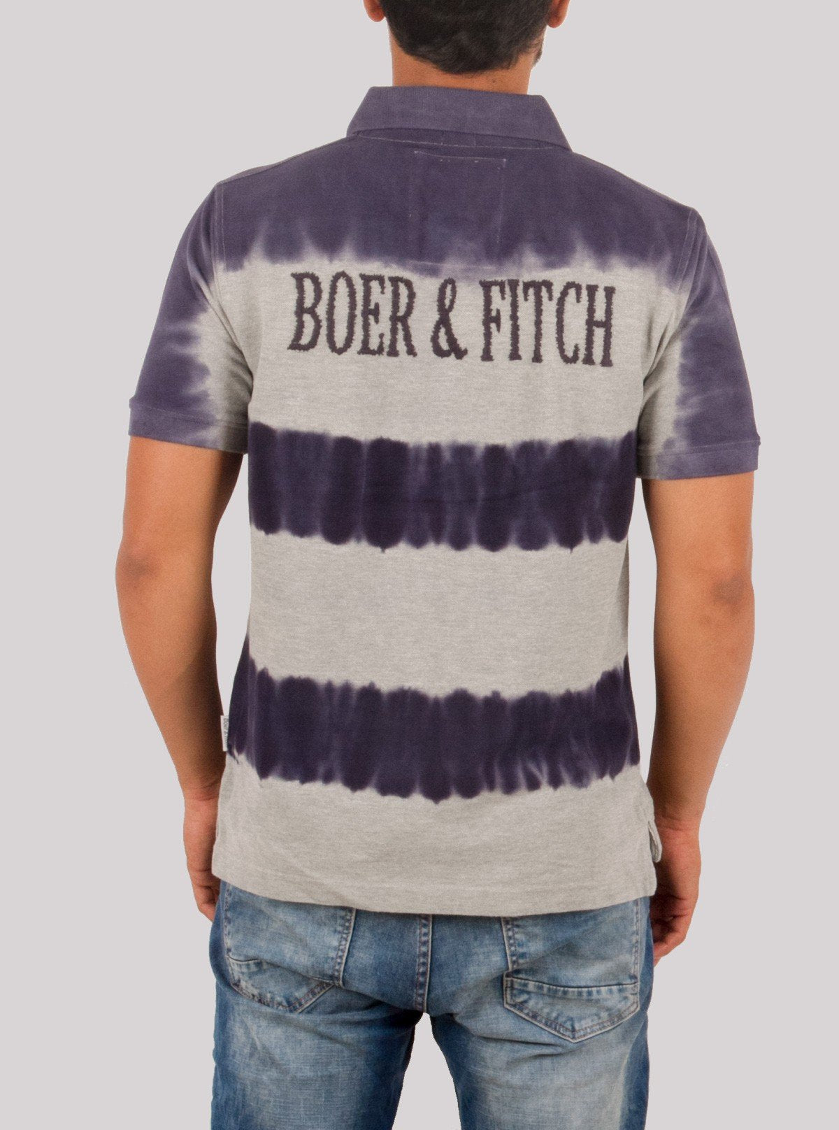 Men’s Grey Tie & Dye Polo T-Shirt – Trendy & Comfortable | Boer & Fitch - Boer and Fitch