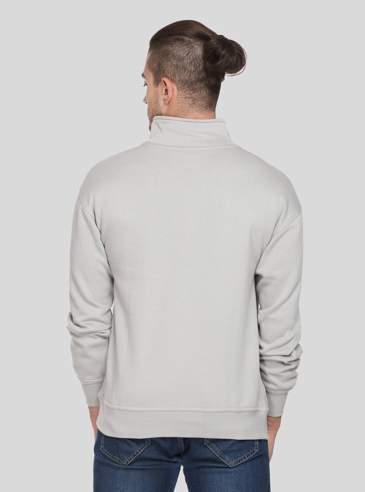 Men’s Grey Zipper Collar Cardigan – Smart Layers for Modern Comfort - Boer and Fitch