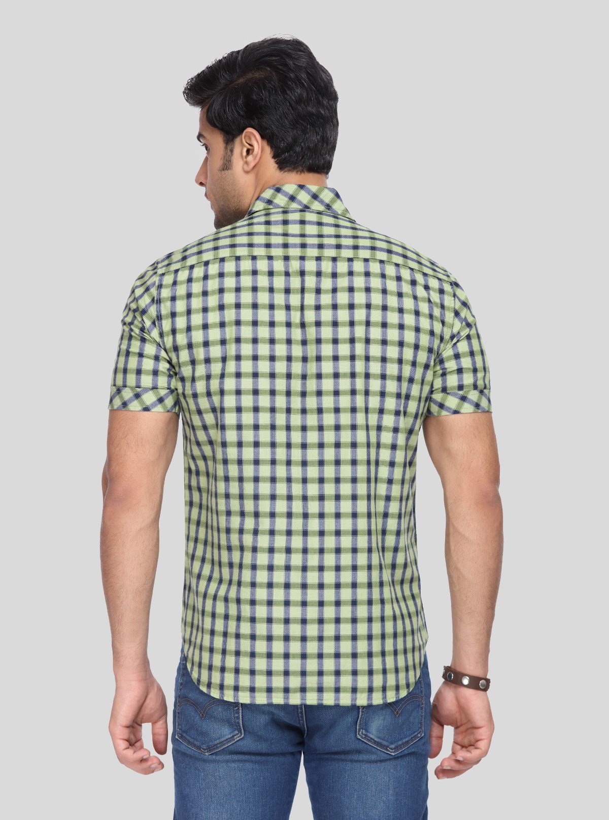 Men's Lime Green Soft Check Shirt – Fresh, Comfortable & Stylishly Casual - Boer and Fitch