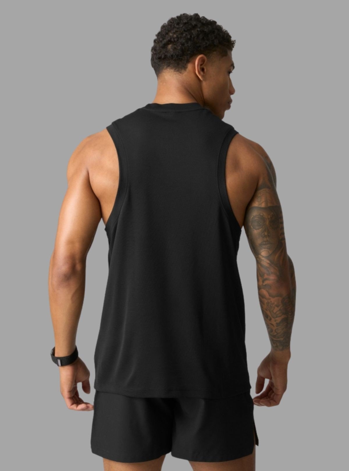 Men's Mirage Black Tank Top – Sleek, Breathable & Athletic Streetwear - Boer and Fitch
