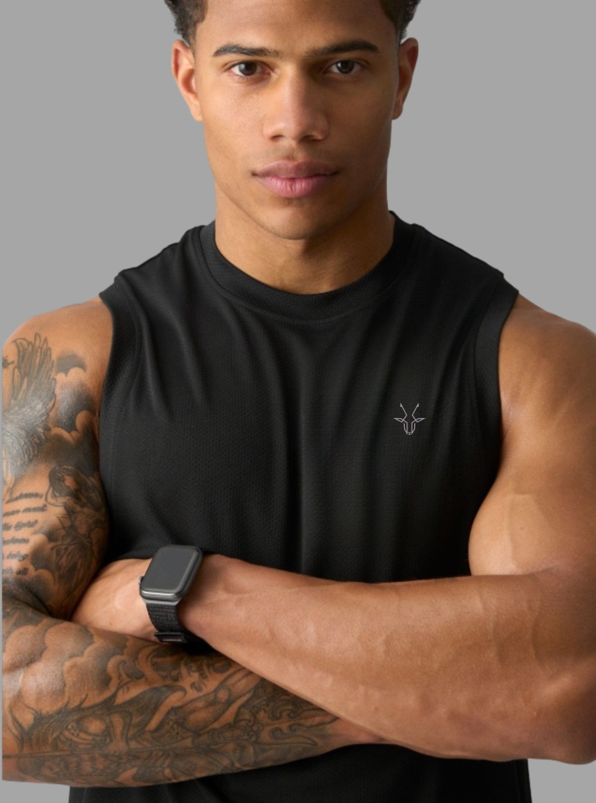 Men's Mirage Black Tank Top – Sleek, Breathable & Athletic Streetwear - Boer and Fitch