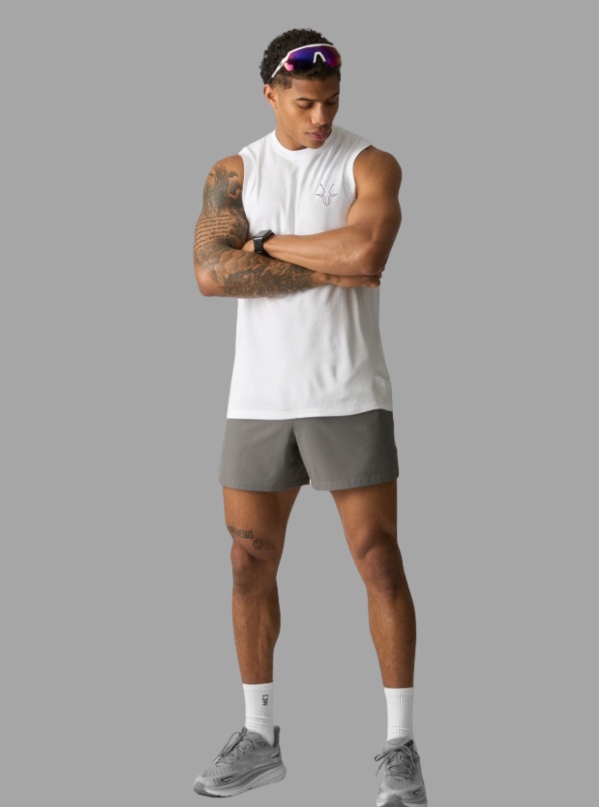 Men's Mirage White Tank Top – Classic Fit, Breathable Cotton Comfort - Boer and Fitch