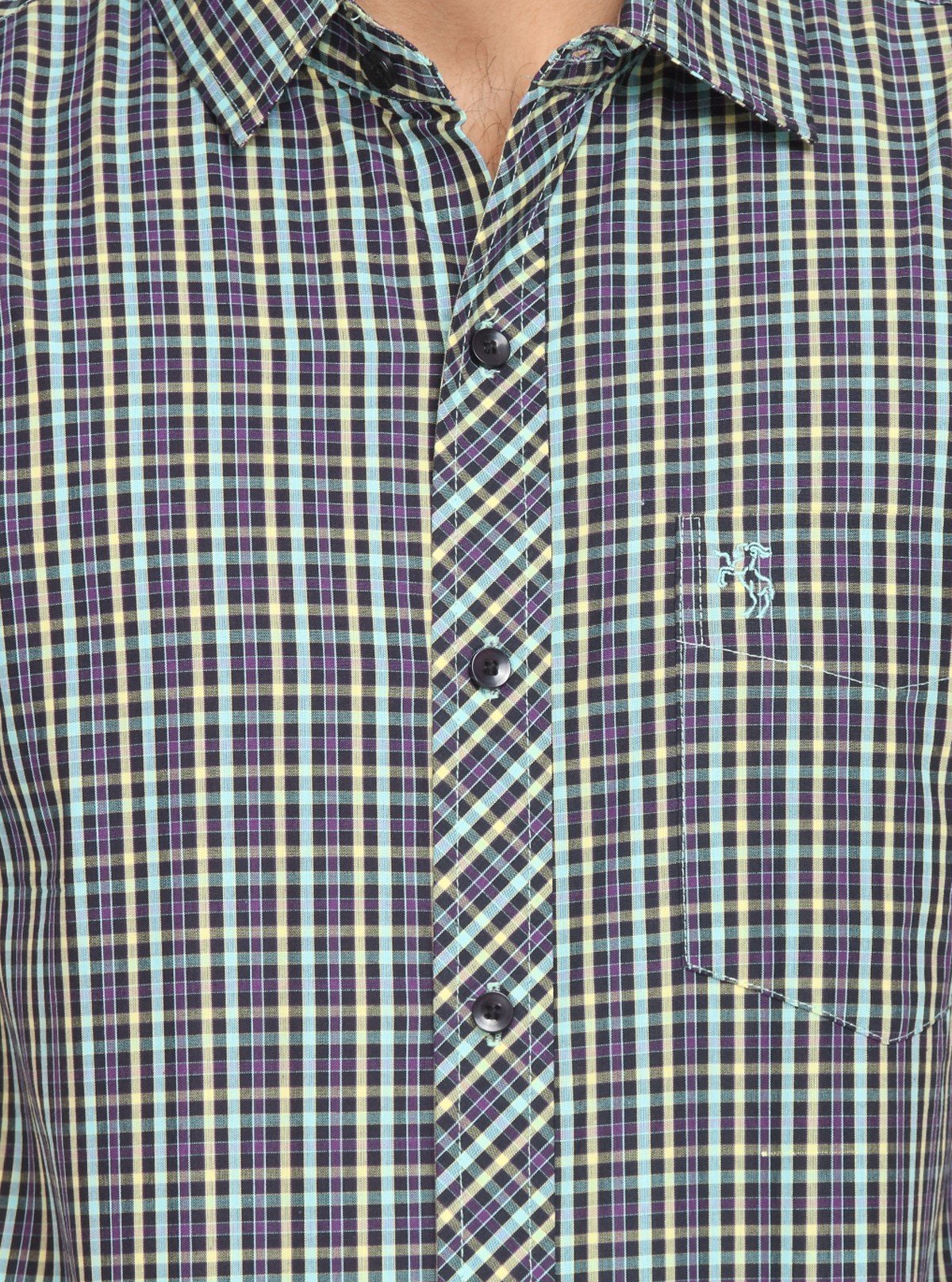 Men's Multi Striped Half Sleeve Shirt – Vibrant Casual Style for Every Day - Boer and Fitch