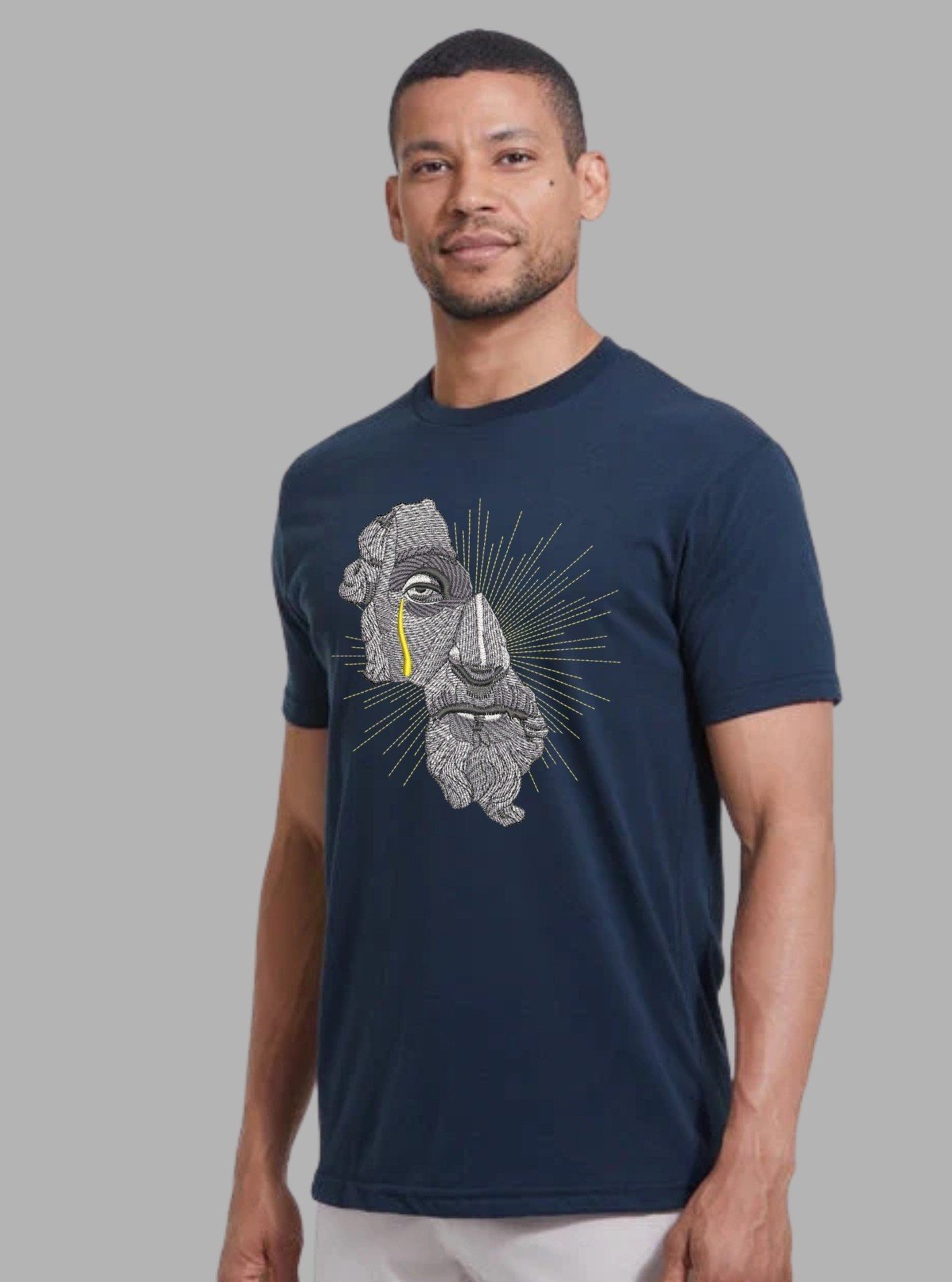 Men’s Navy Old Sailors Print T-Shirt – Nautical - Inspired - Boer and Fitch