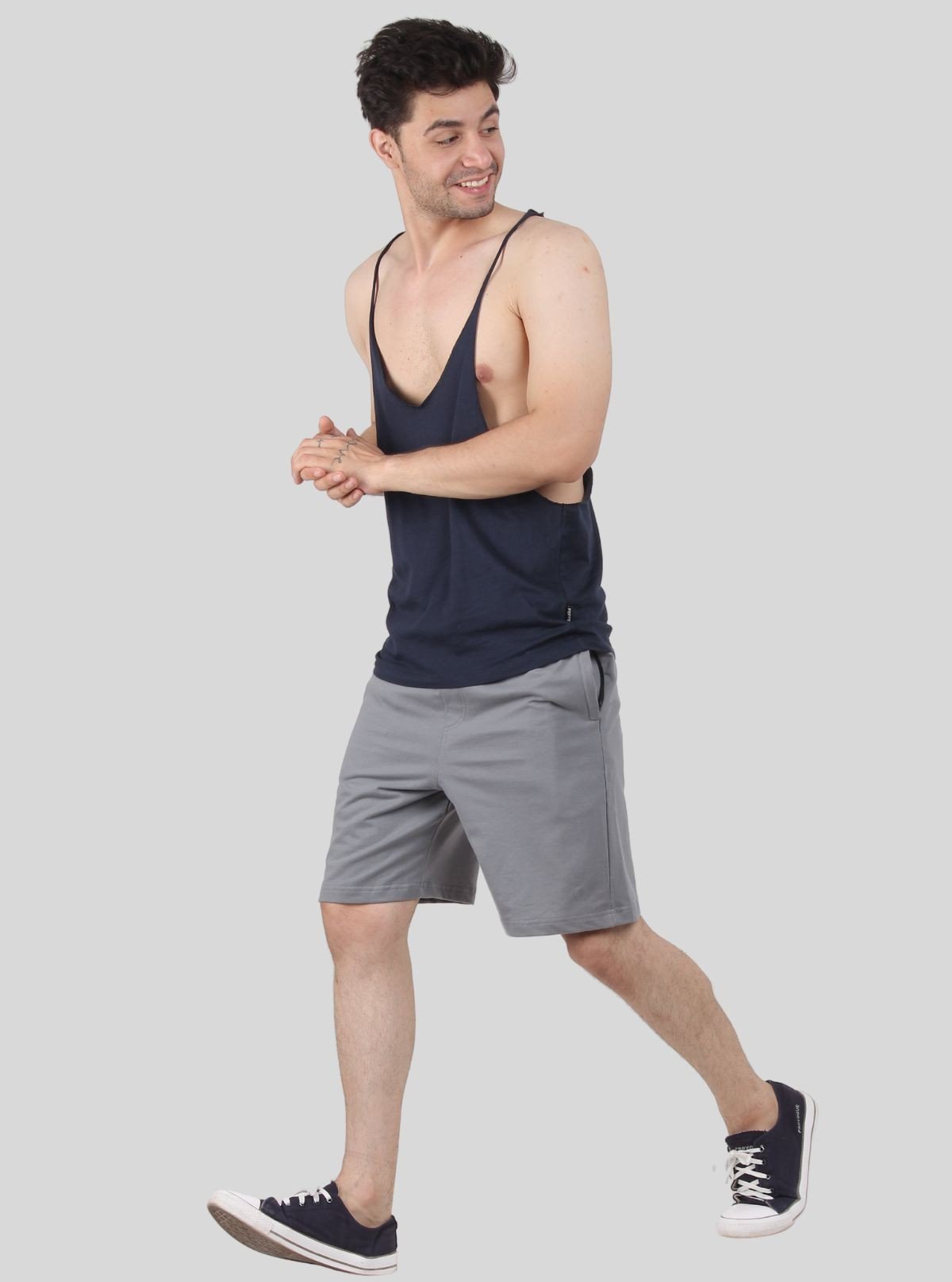 Men’s Navy Racer Back Tank – Comfortable & Sporty | Boer & Fitch - Boer and Fitch