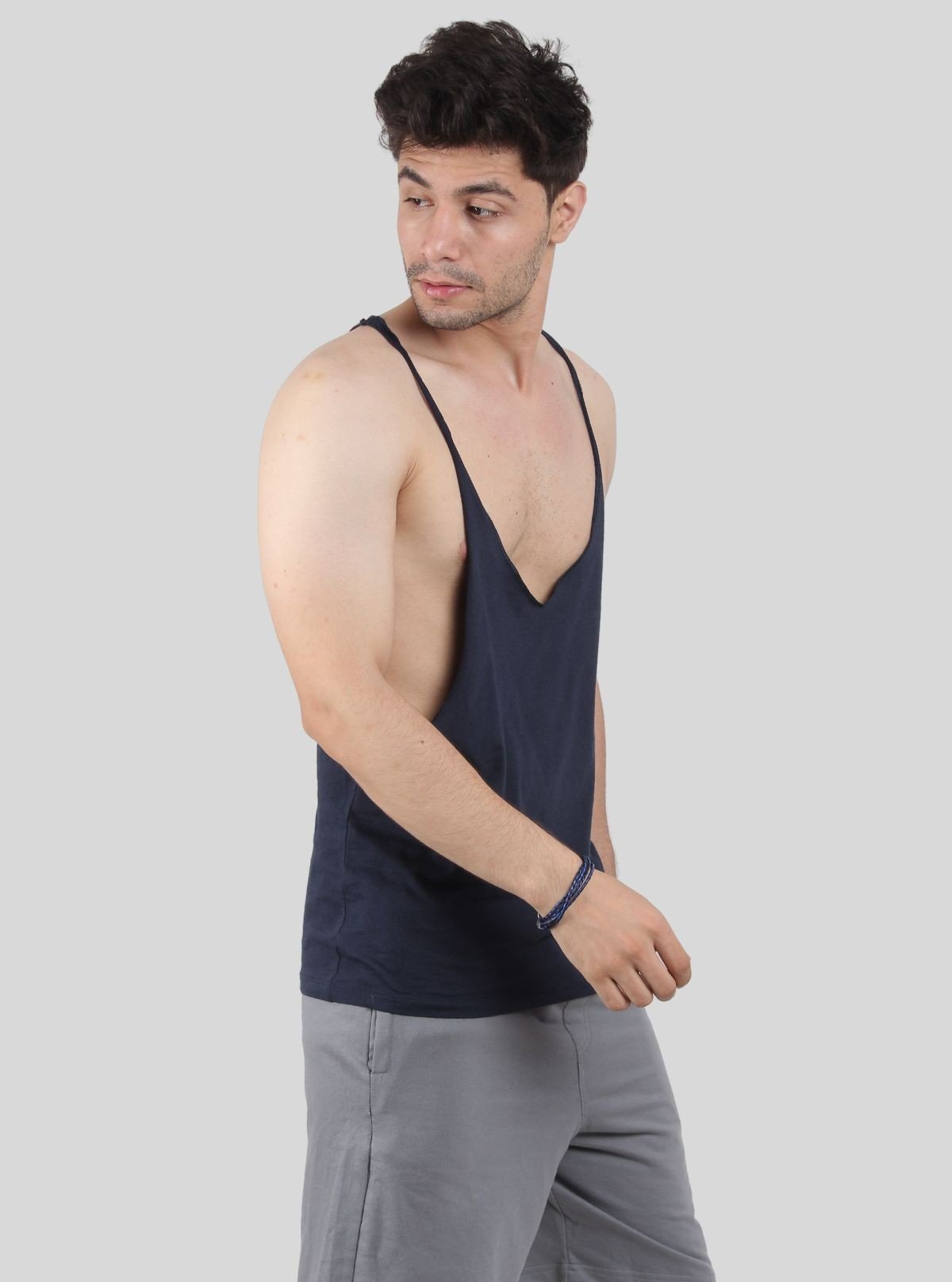 Men’s Navy Racer Back Tank – Comfortable & Sporty | Boer & Fitch - Boer and Fitch