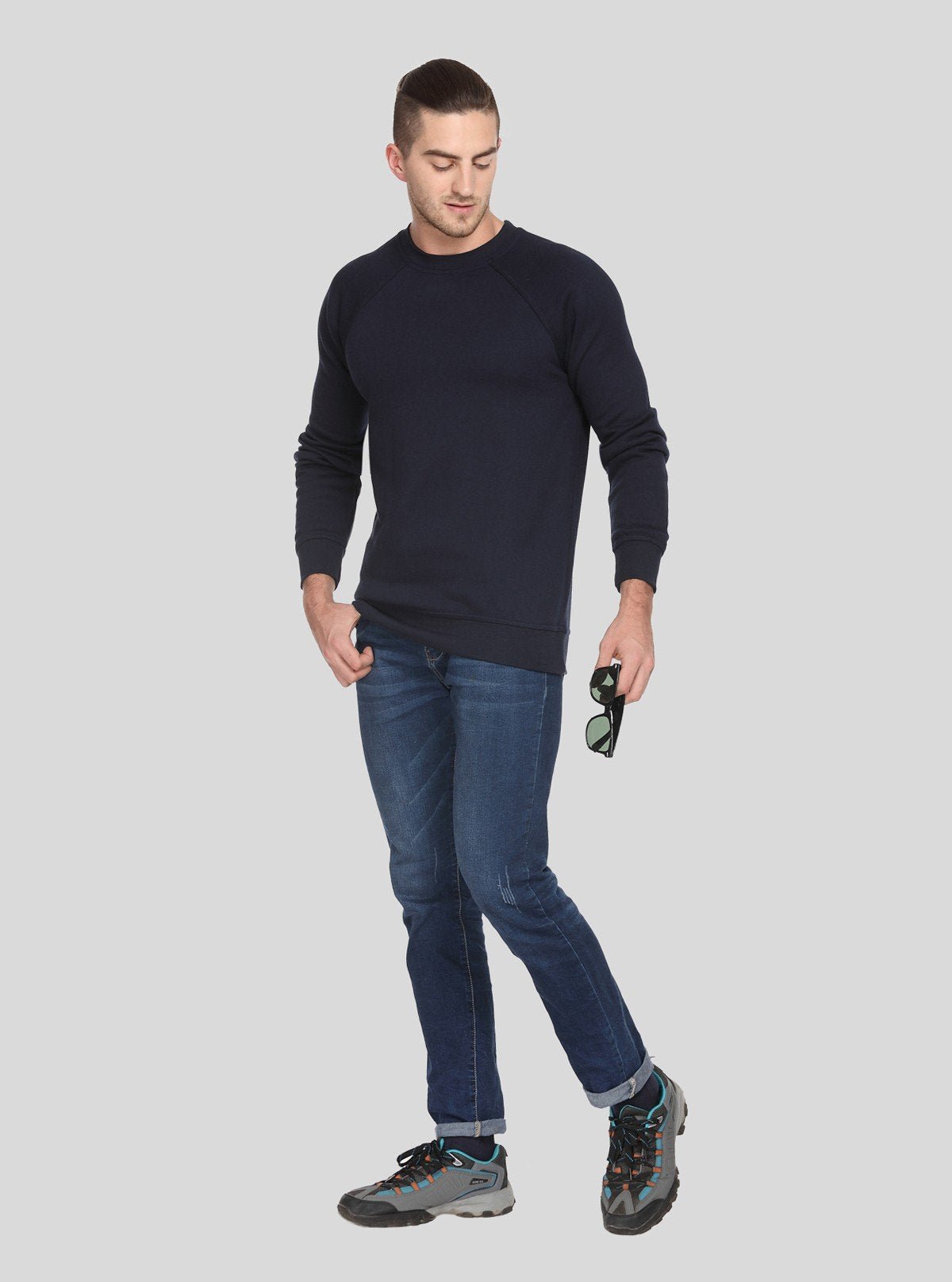 Men’s Navy Sweatshirt – Classic Comfort Meets Everyday Style - Boer and Fitch