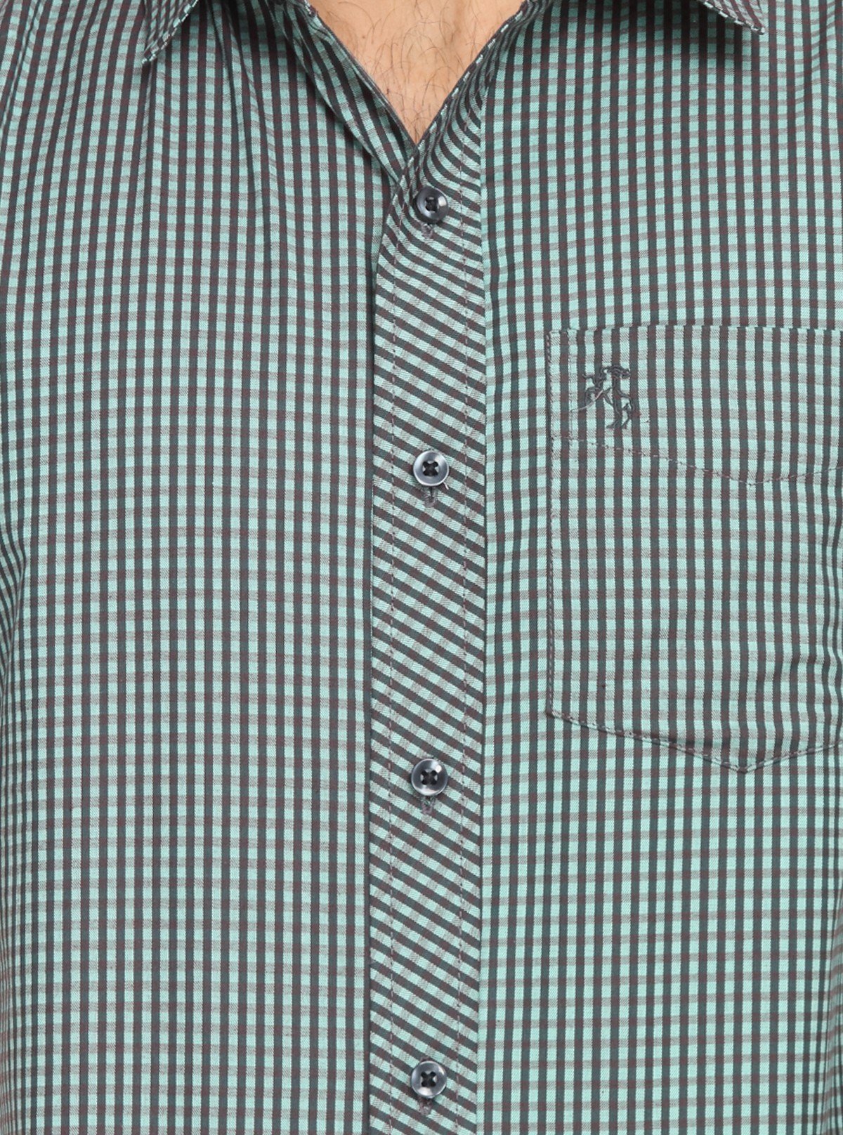 Men's Olive Green Fine Checked Half Sleeve Shirt – Smart, Cool & Versatile - Boer and Fitch