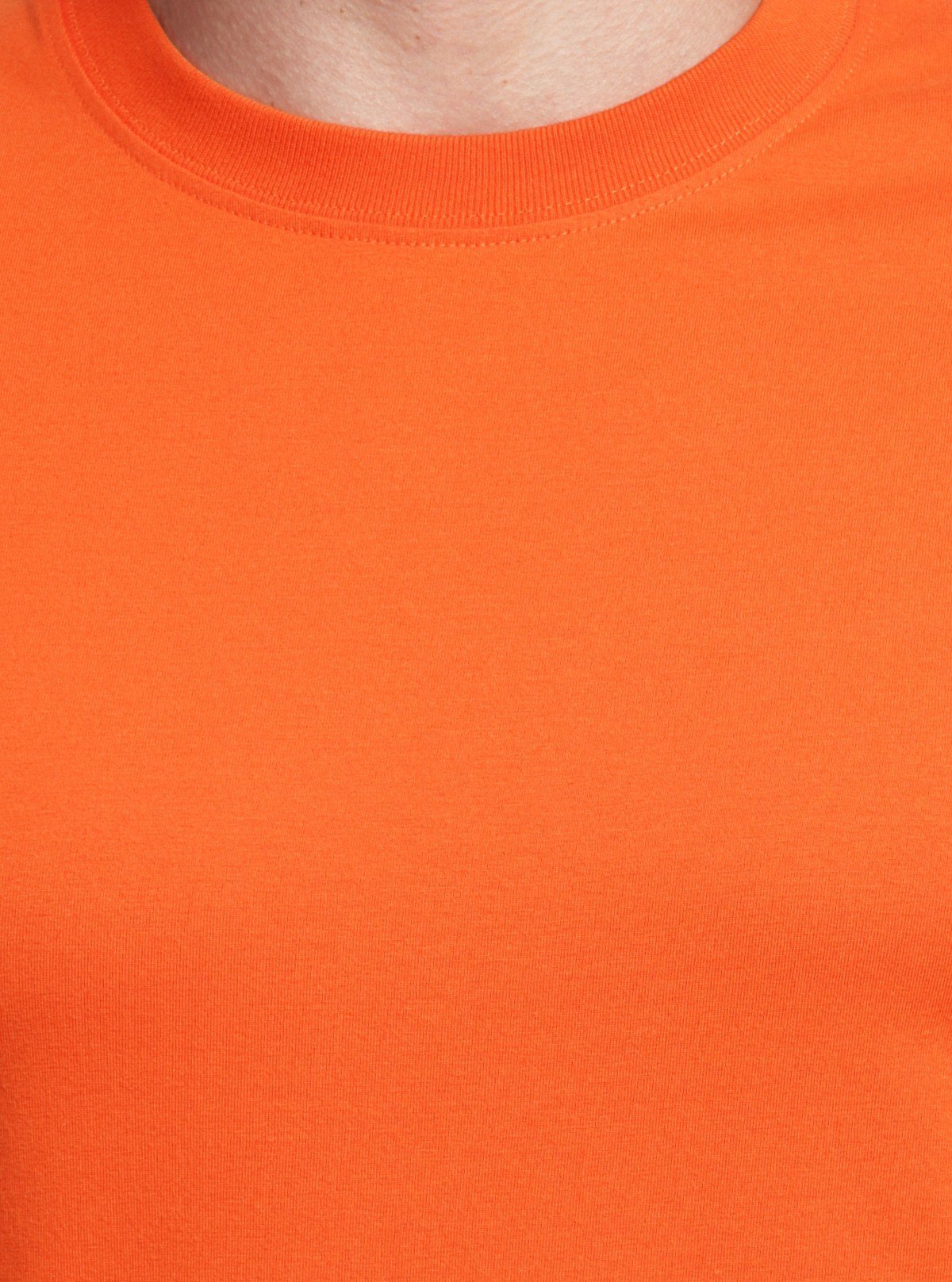 Men's Orange Basic Crew Neck T-Shirt – Vibrant Style, Everyday Comfort - Boer and Fitch