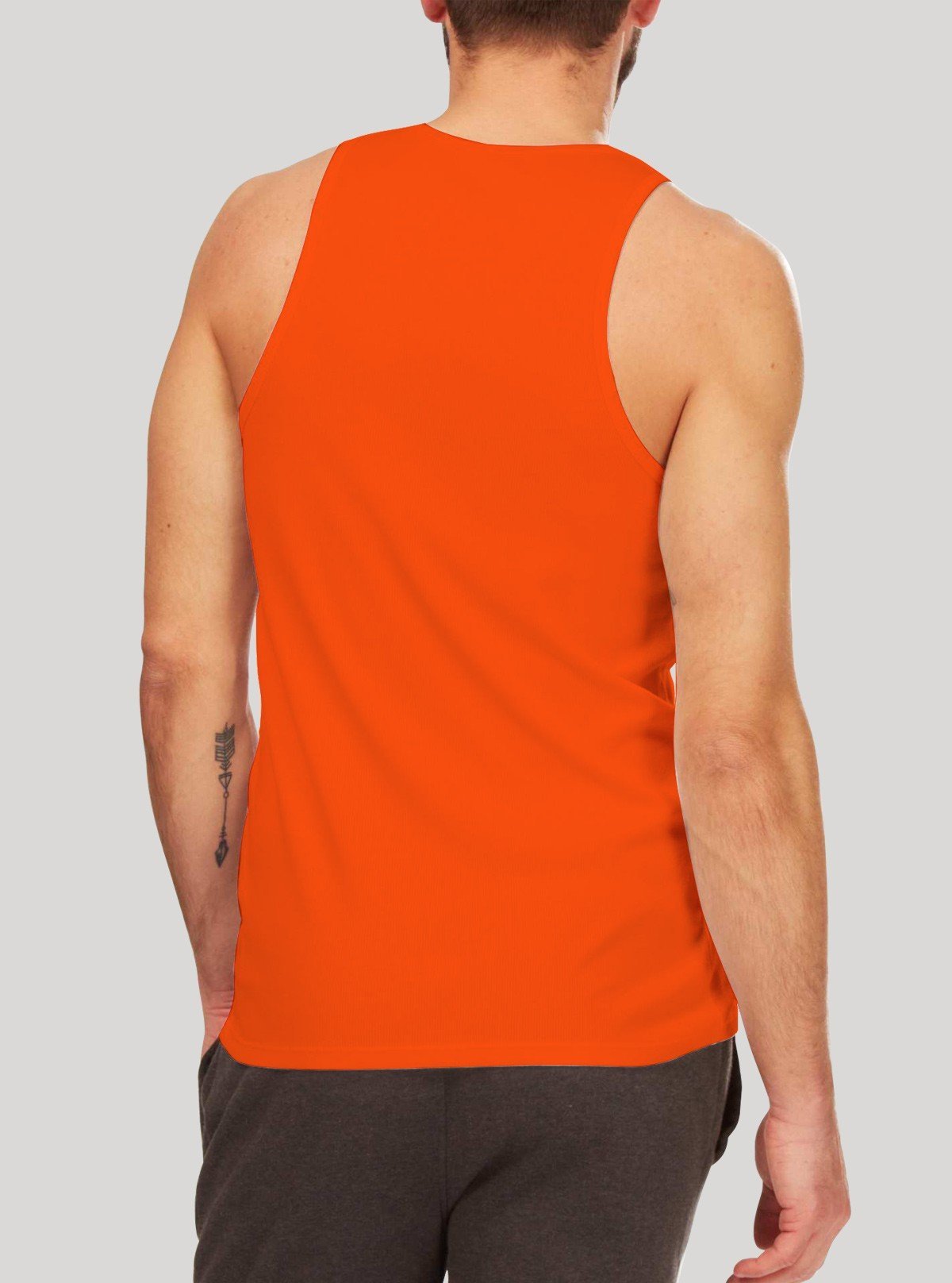 Men’s Orange Ribbed Vest – Stylish Summer Essential | Boer & Fitch - Boer and Fitch