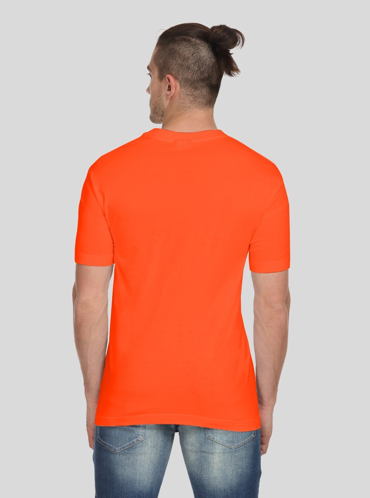 Men’s Orange V - Neck T-Shirt – Bright & Comfortable | Boer & Fitch - Boer and Fitch