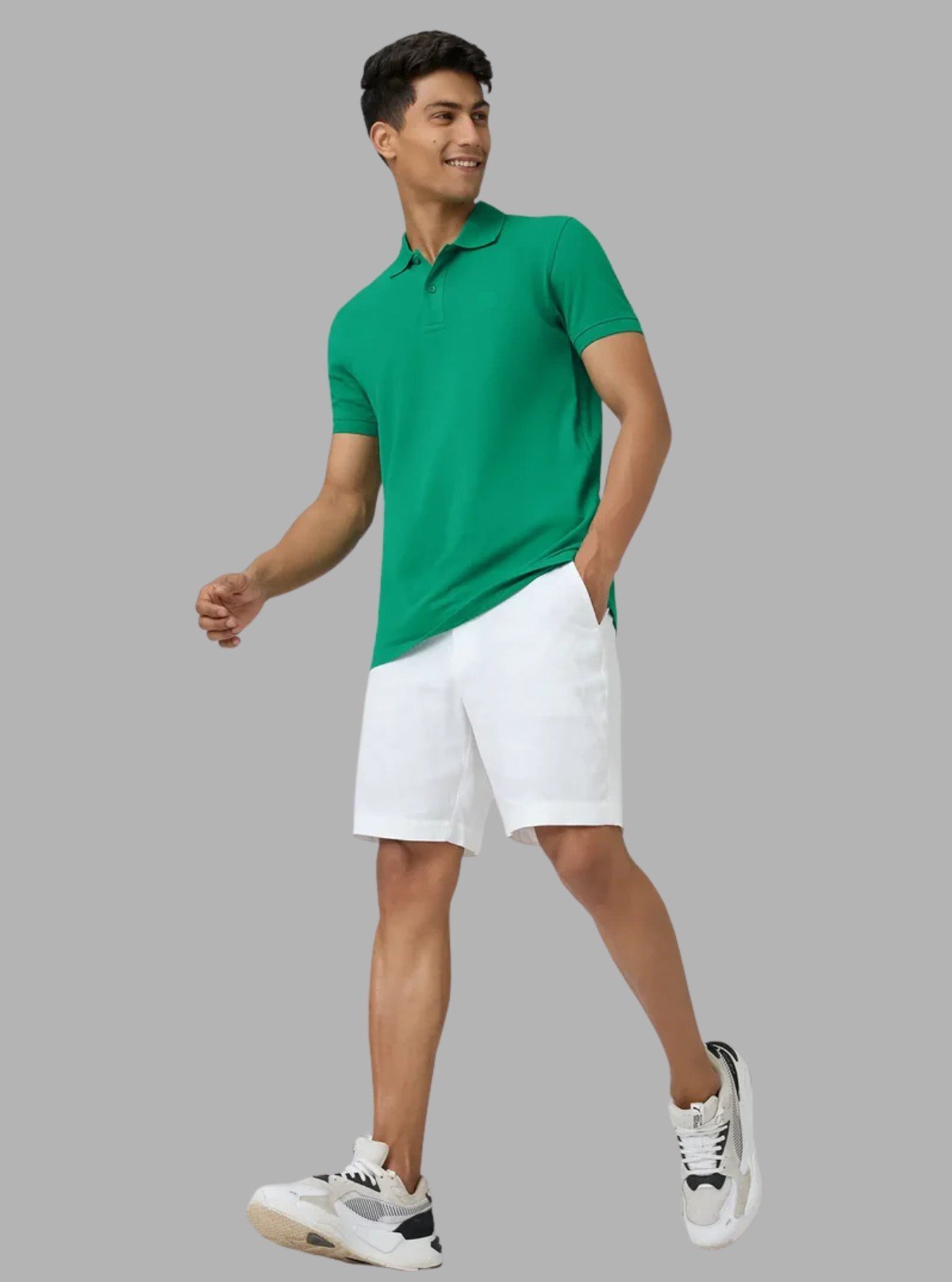 Men’s Parrot Green Polo T-Shirt with Collar & Cuff | 100% Cotton Piqué Knit | Boer & Fitch - Boer and Fitch