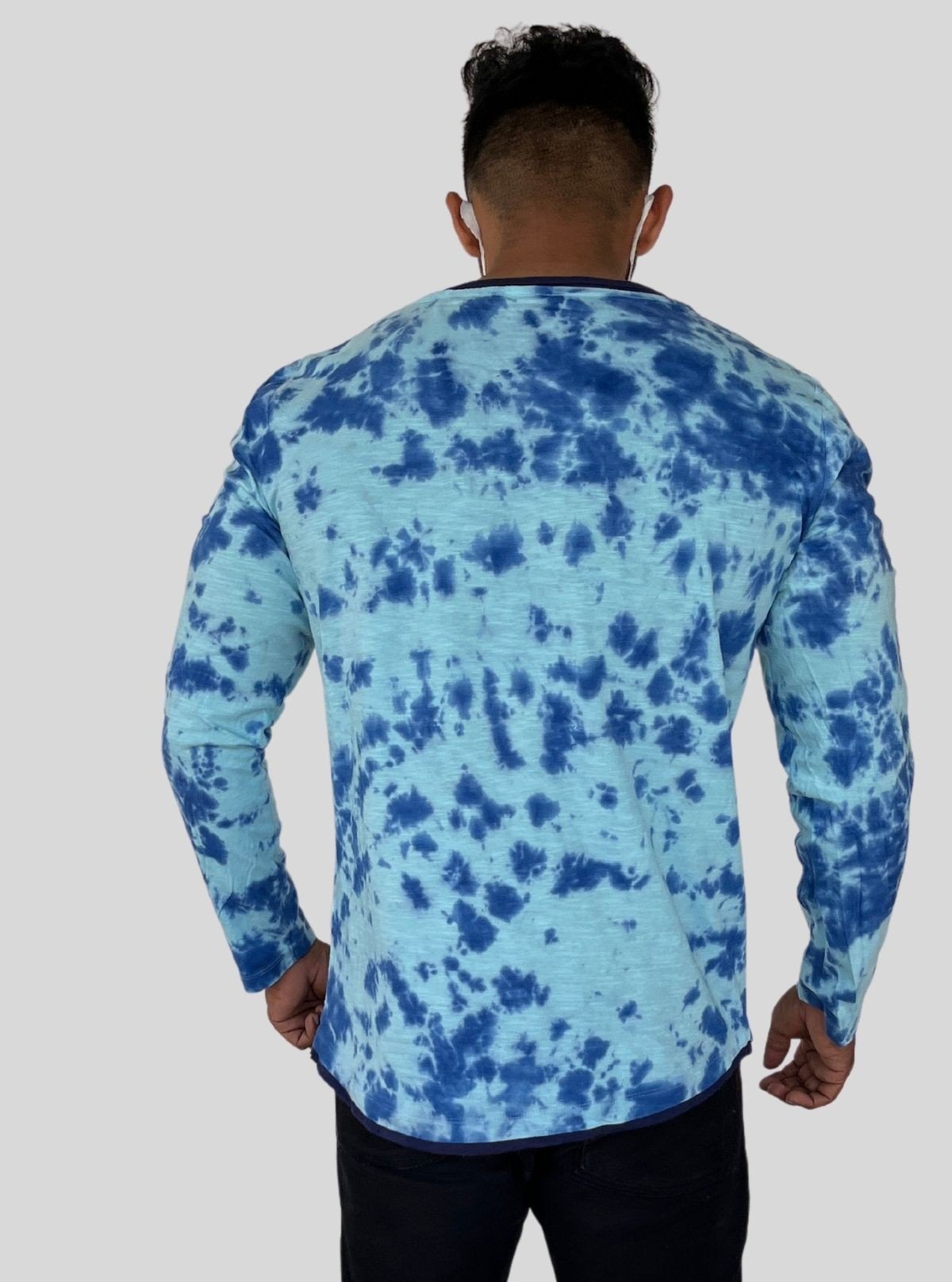 Men’s Pastel Blue Tie and Dye T‑Shirt – Soft Cotton Summer Essential - Boer and Fitch