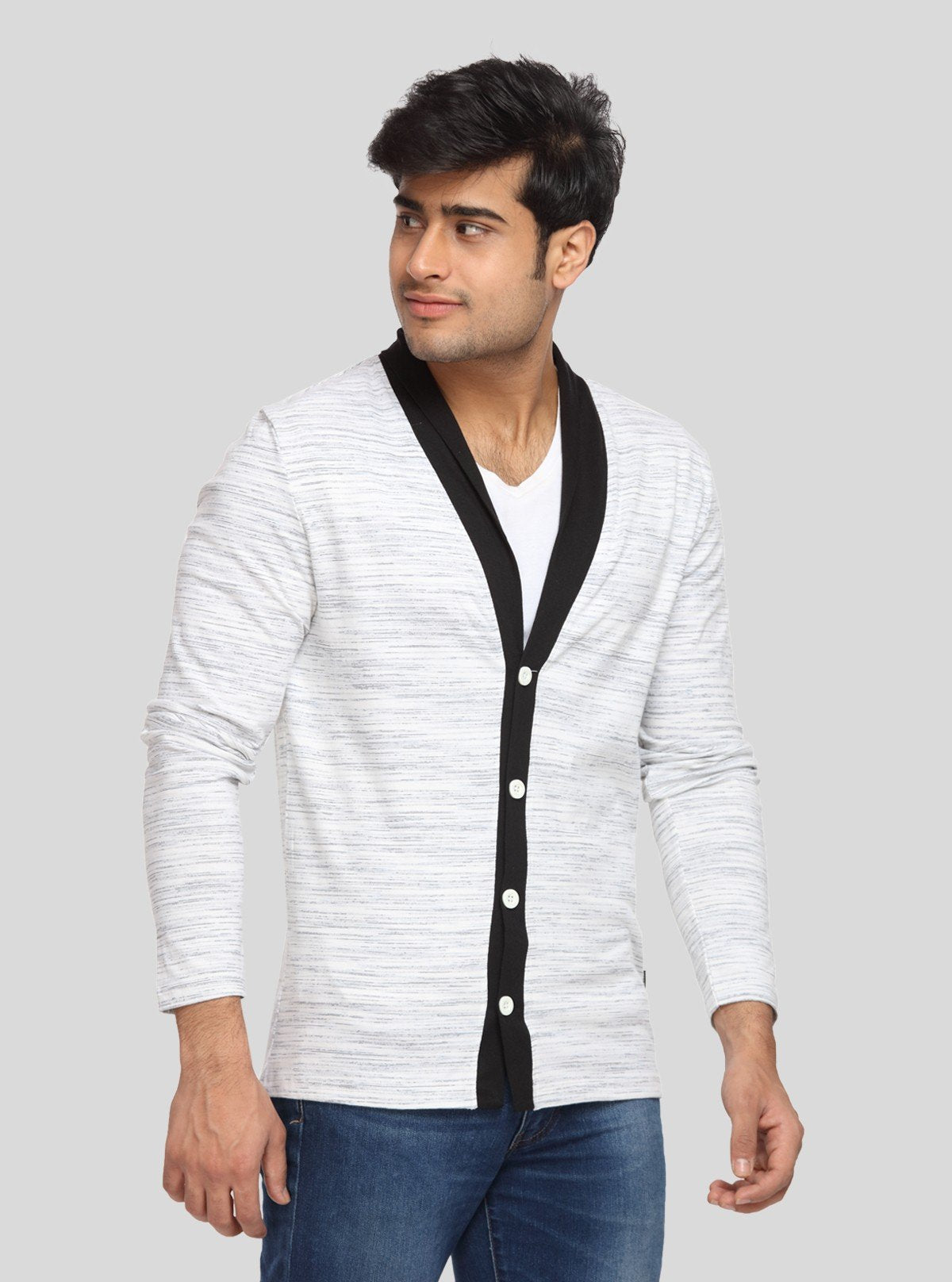 Men's Pause White Solid V - Neck T-Shirt – Boer and Fitch - Boer and Fitch