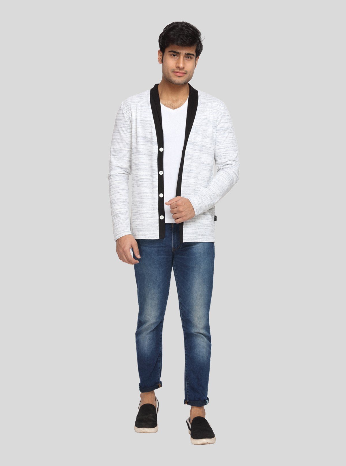 Men's Pause White Solid V - Neck T-Shirt – Boer and Fitch - Boer and Fitch