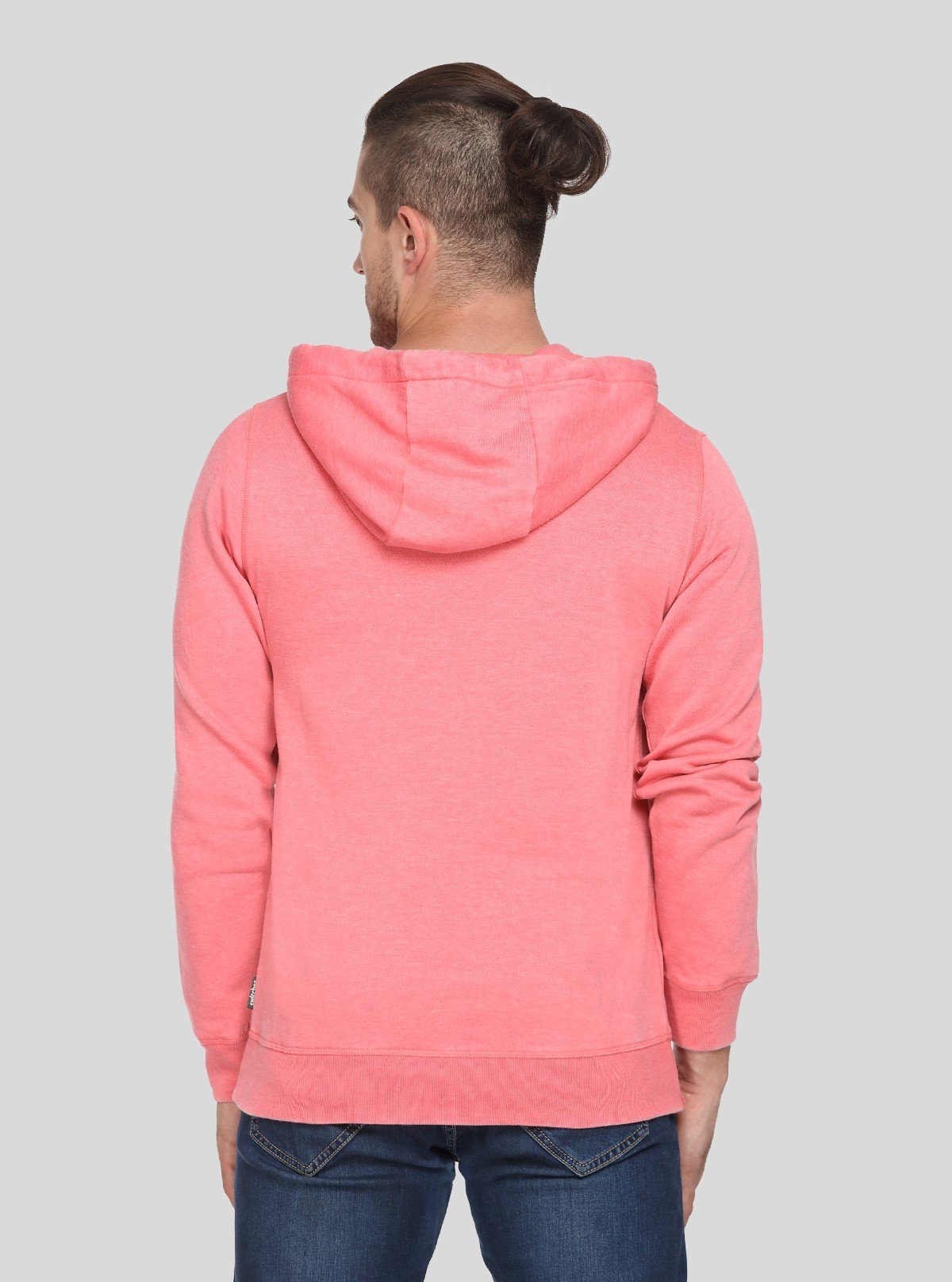 Men’s Pink Garment Dyed Sweatshirt – Soft - Tone Streetwear Classic - Boer and Fitch