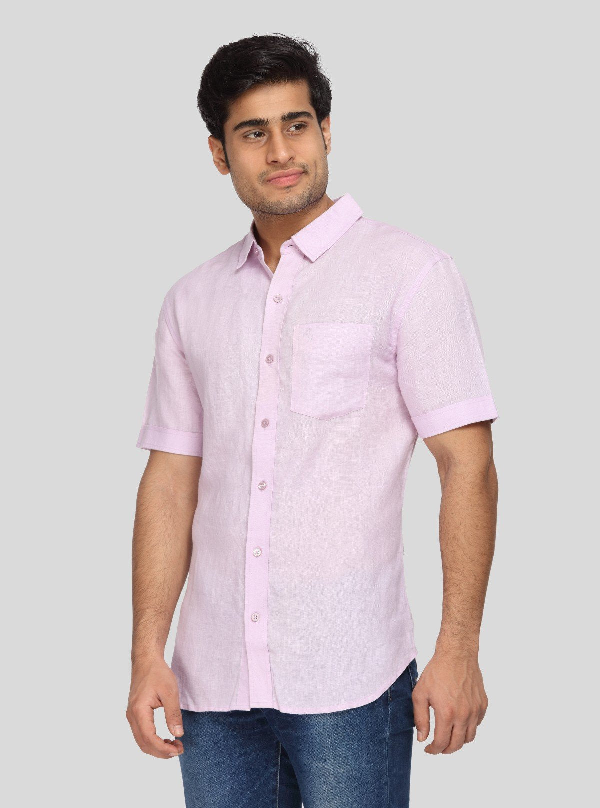 Men's Purple Linen Shirt – Lightweight, Elegant & Summer - Ready Style - Boer and Fitch