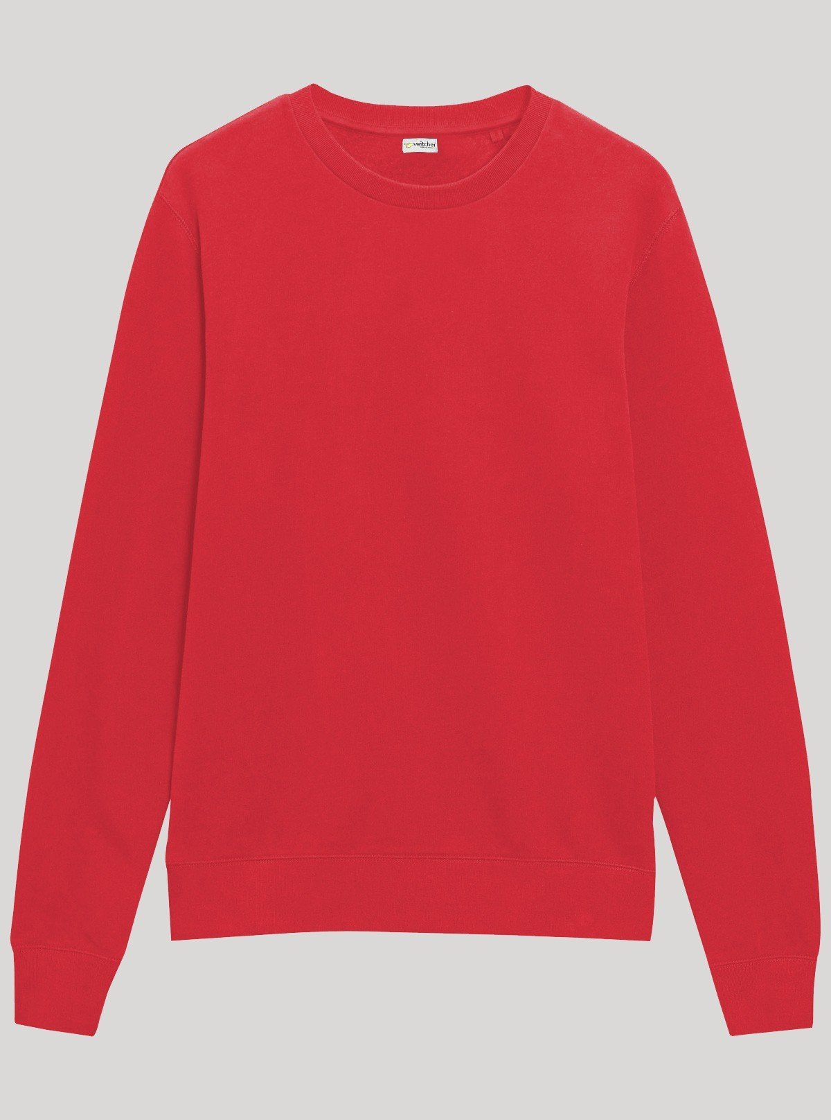 Men’s Red Garment Dyed Sweatshirt – Vintage Wash, Bold Everyday Style - Boer and Fitch