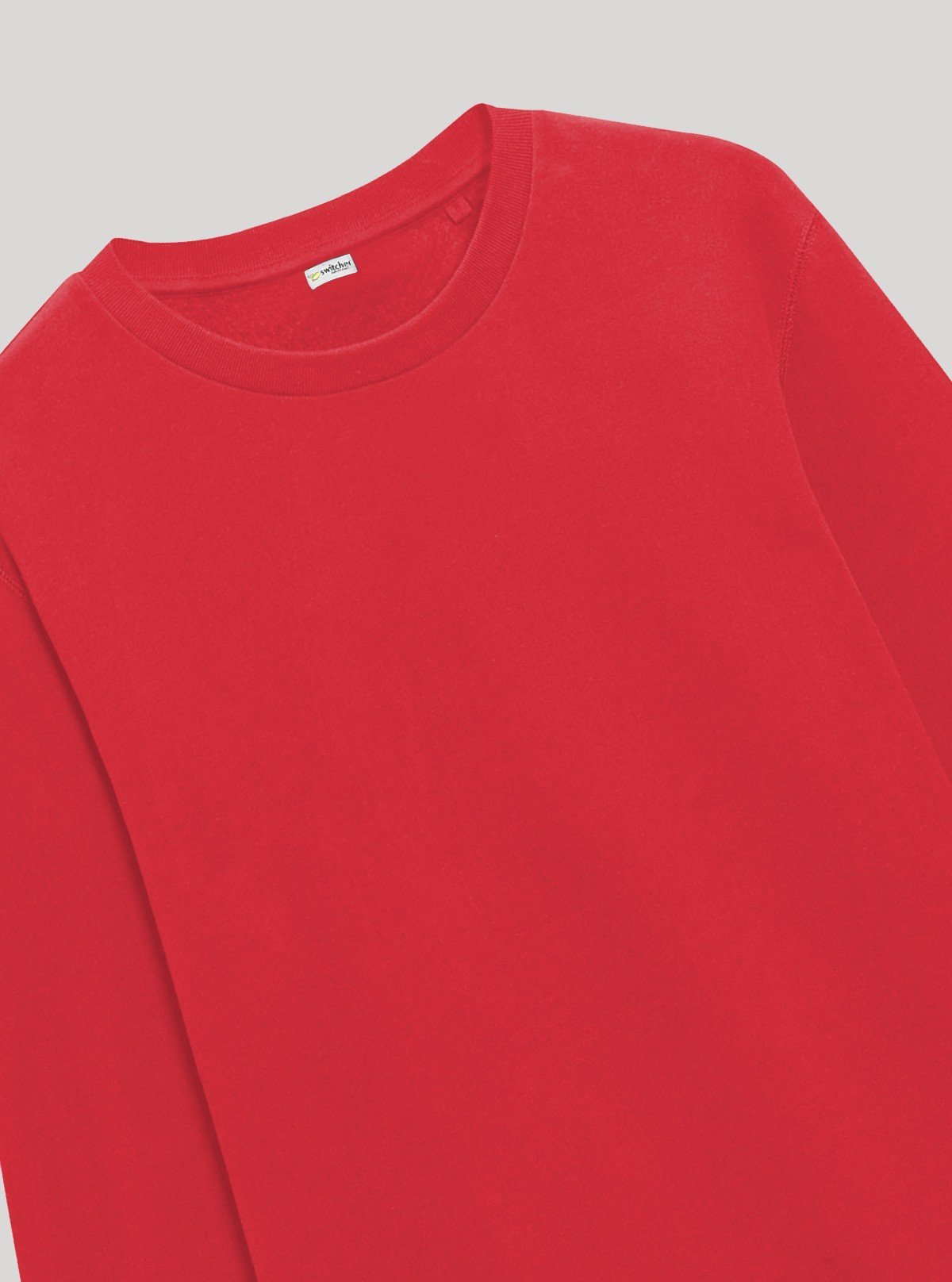 Men’s Red Garment Dyed Sweatshirt – Vintage Wash, Bold Everyday Style - Boer and Fitch