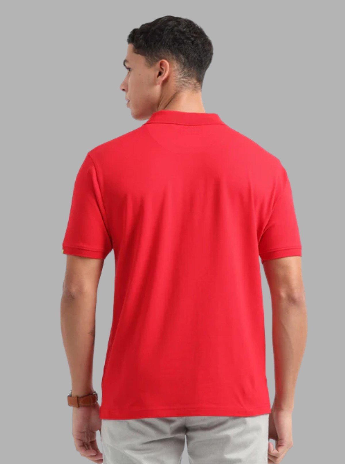 Men’s Red Polo T-Shirt with Collar & Cuff | 100% Cotton Piqué Knit | Boer & Fitch - Boer and Fitch