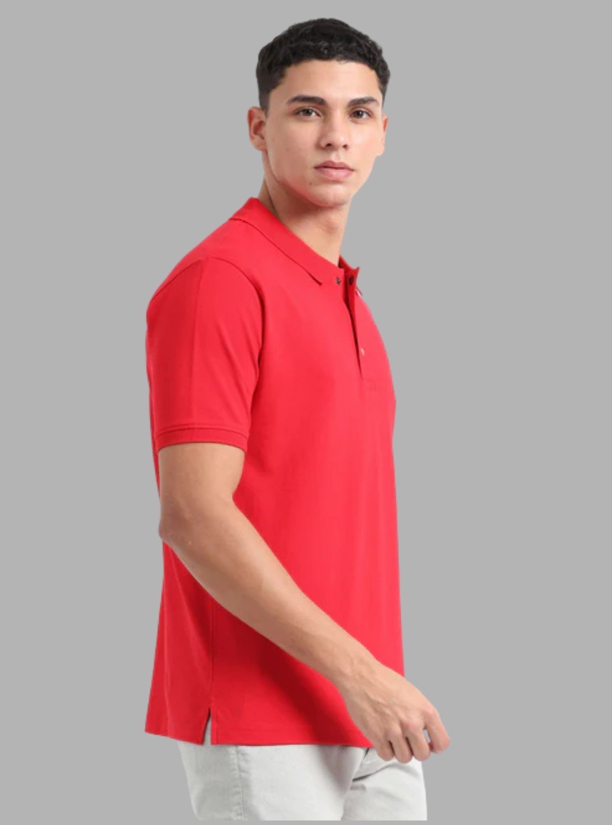 Men’s Red Polo T-Shirt with Collar & Cuff | 100% Cotton Piqué Knit | Boer & Fitch - Boer and Fitch