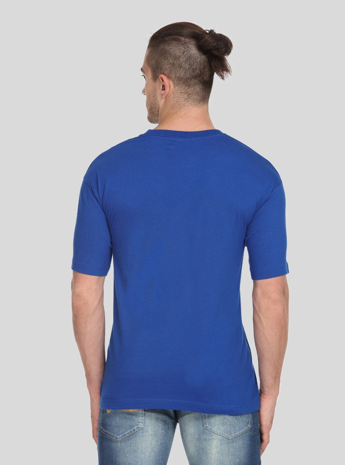 Men's Royal Blue Basic Crew Neck T-Shirt – Essential Comfort & Style - Boer and Fitch
