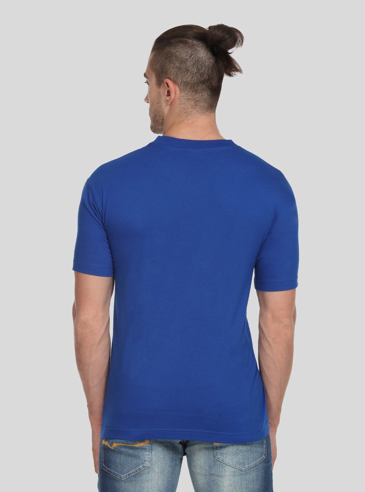 Men’s Royal Blue Basic V - Neck T-Shirt – Premium Cotton Everyday Wear - Boer and Fitch