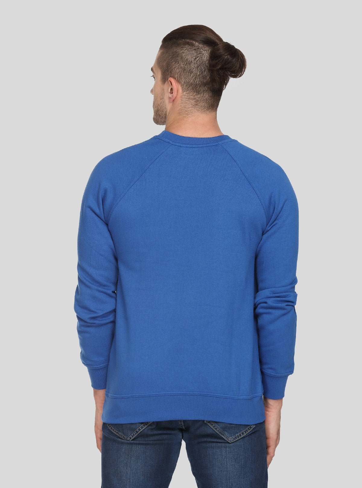 Men’s Royal Blue Fleece Sweatshirt – Warm, Stylish & Comfy - Boer and Fitch