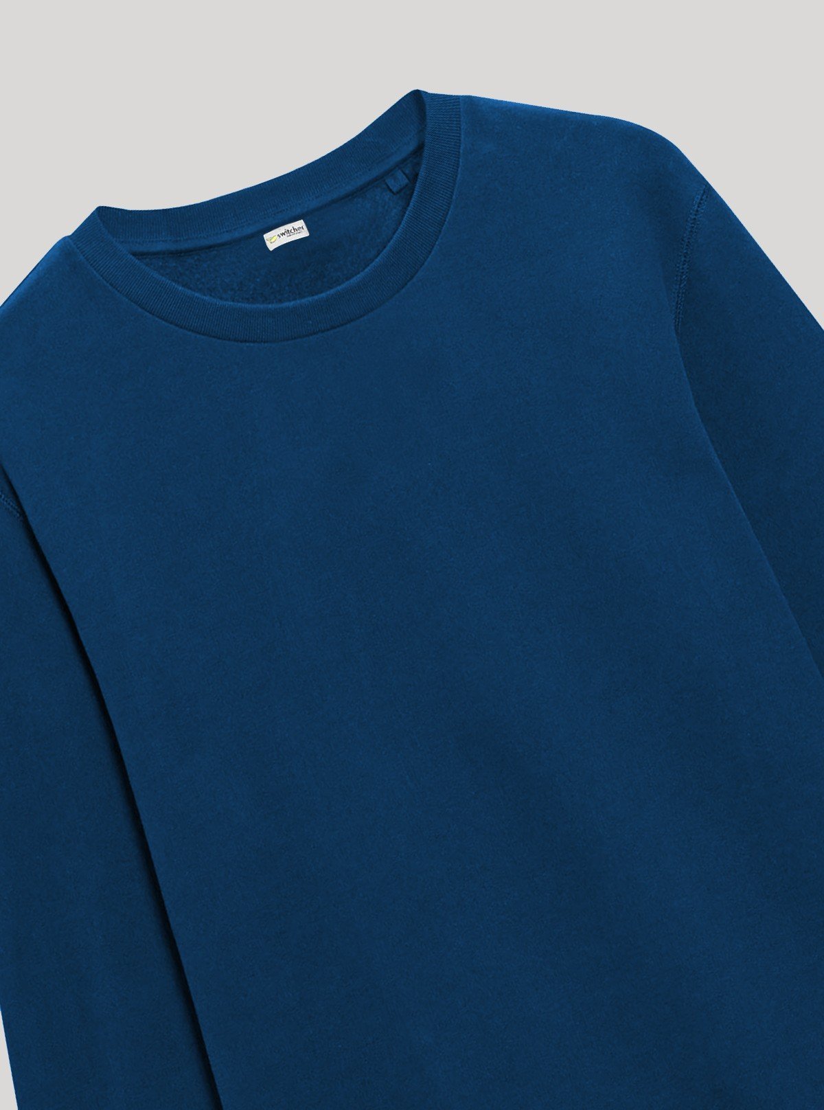 Men’s Royal Blue Garment Dyed Sweatshirt – Bold, Washed & Comfortable - Boer and Fitch