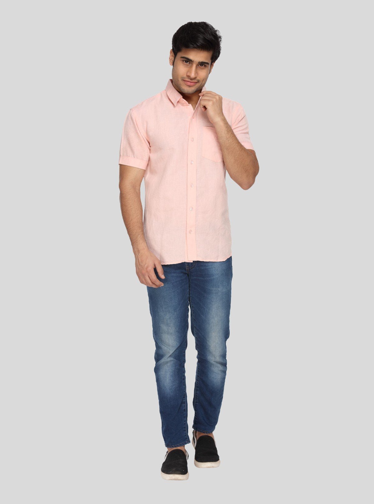 Men's Saffron Linen Shirt – Bold, Breezy & Refined Summer Essential - Boer and Fitch