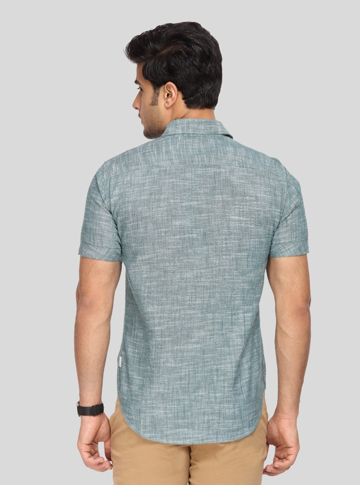 Men's Sage Green Linen Blended Shirt – Subtle, Stylish & Breathable Classic - Boer and Fitch