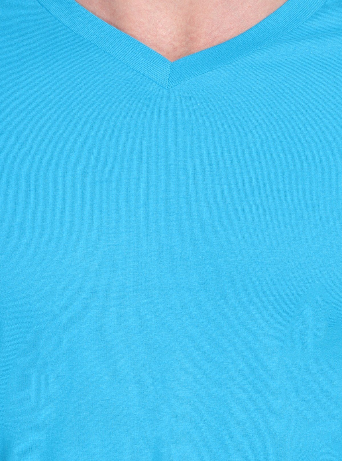 Men’s Sky Blue Basic V - Neck T-Shirt – Soft Cotton Casual Everyday Tee - Boer and Fitch