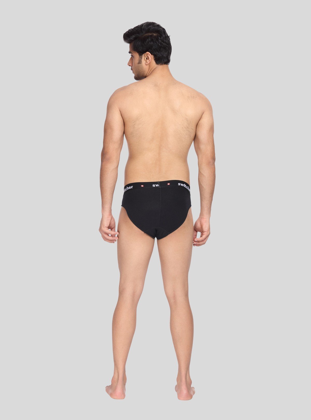 Men’s Solid Black Banded Brief | Premium Cotton Everyday Comfort - Boer and Fitch
