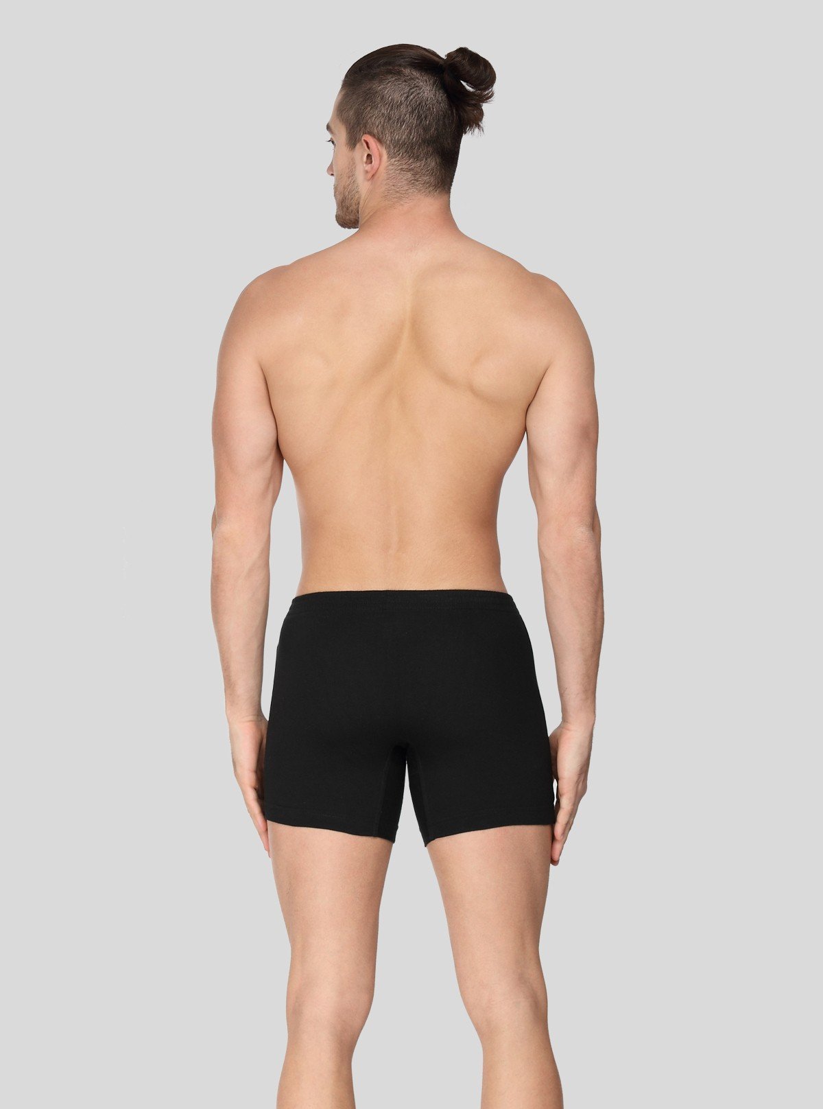 Men’s Solid Black Buttoned Trunks – Classic Fit Innerwear - Boer and Fitch
