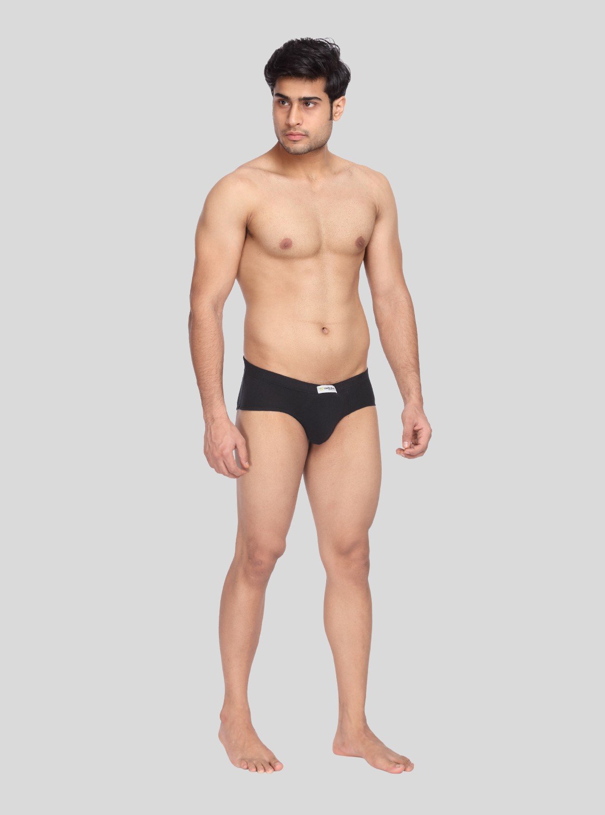 Men's Solid Black Classic Fit Briefs – Pack of 2 - Boer and Fitch