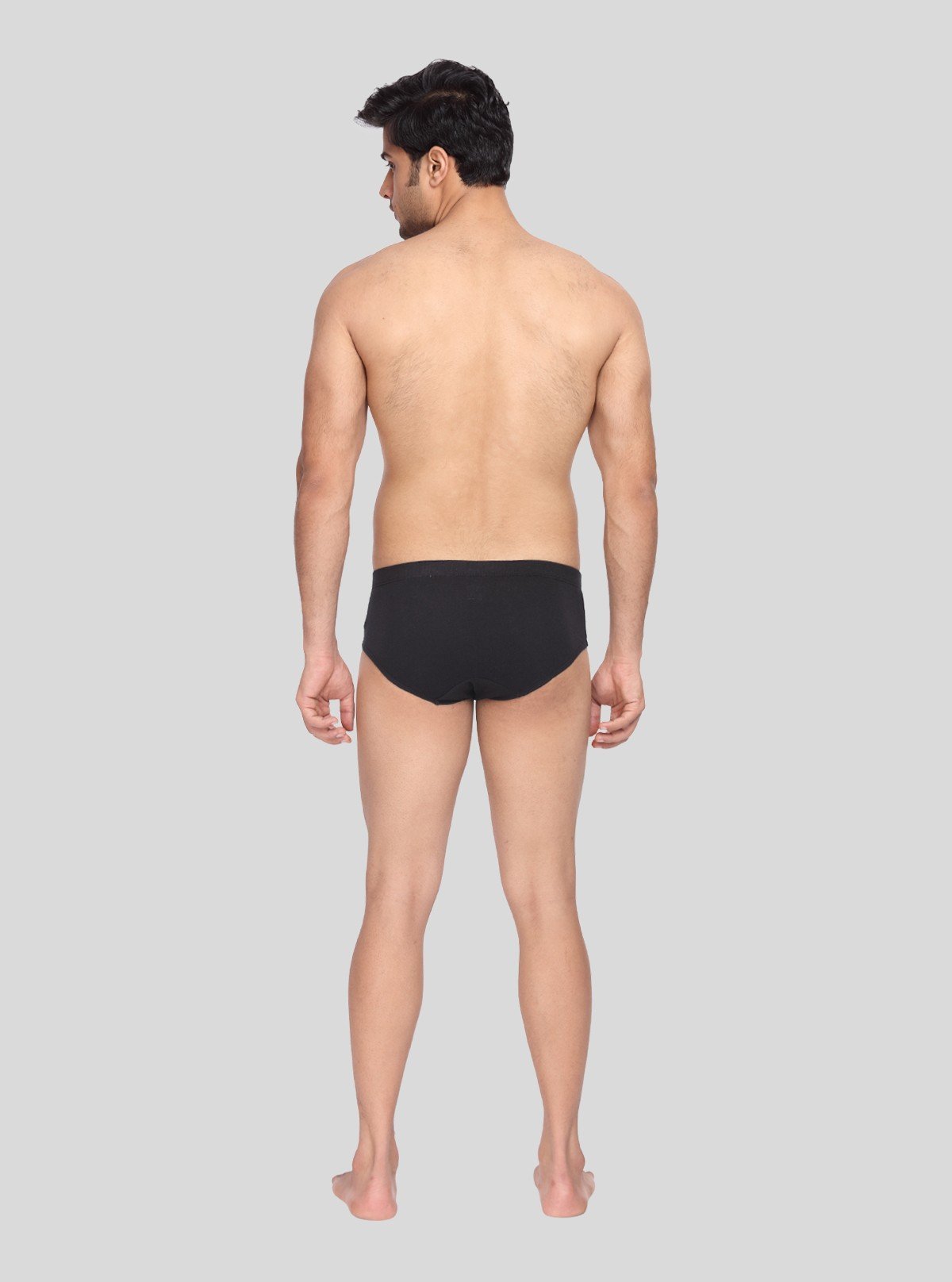 Men's Solid Black Classic Fit Briefs – Pack of 2 - Boer and Fitch